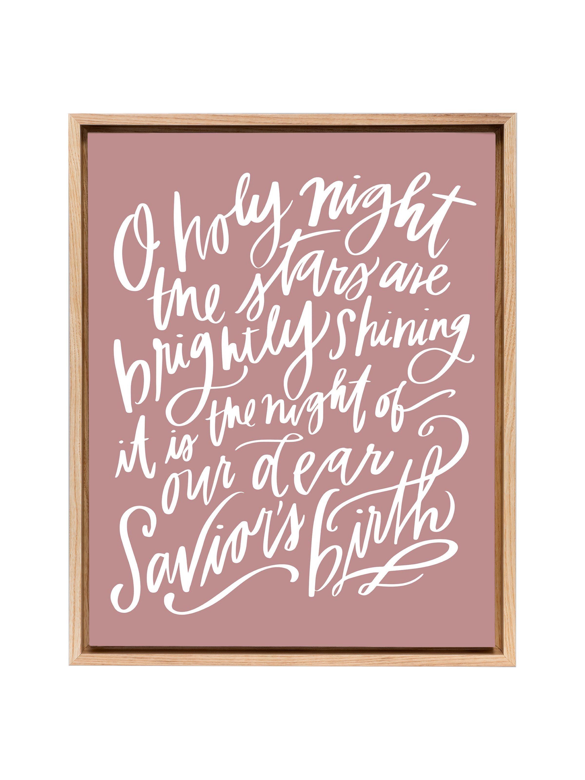 O Holy Night | Mauve | Canvas