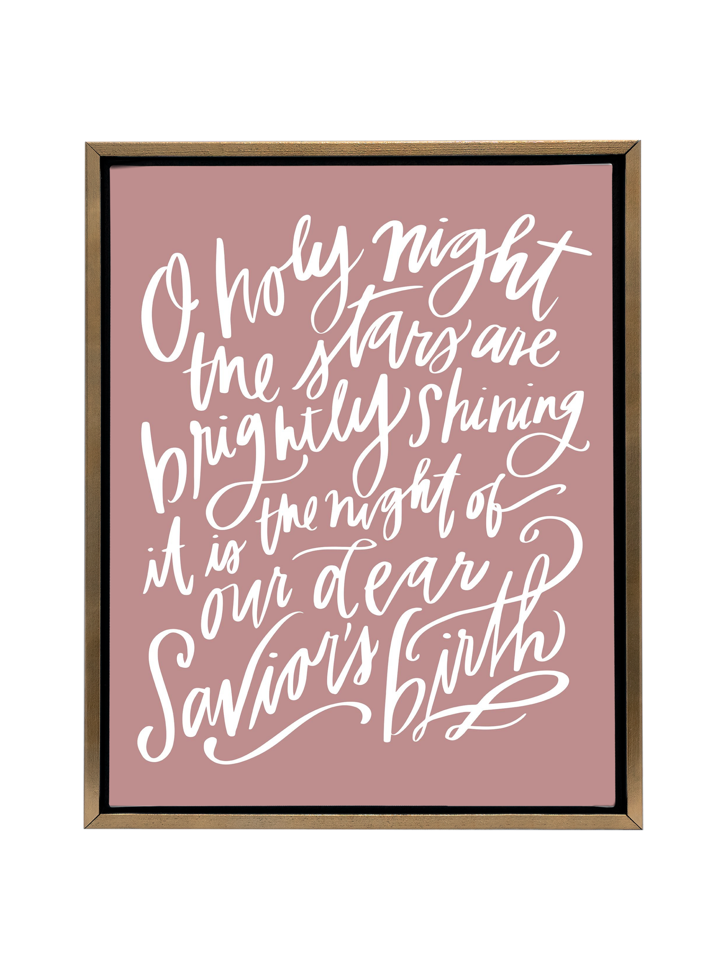 O Holy Night | Mauve | Canvas