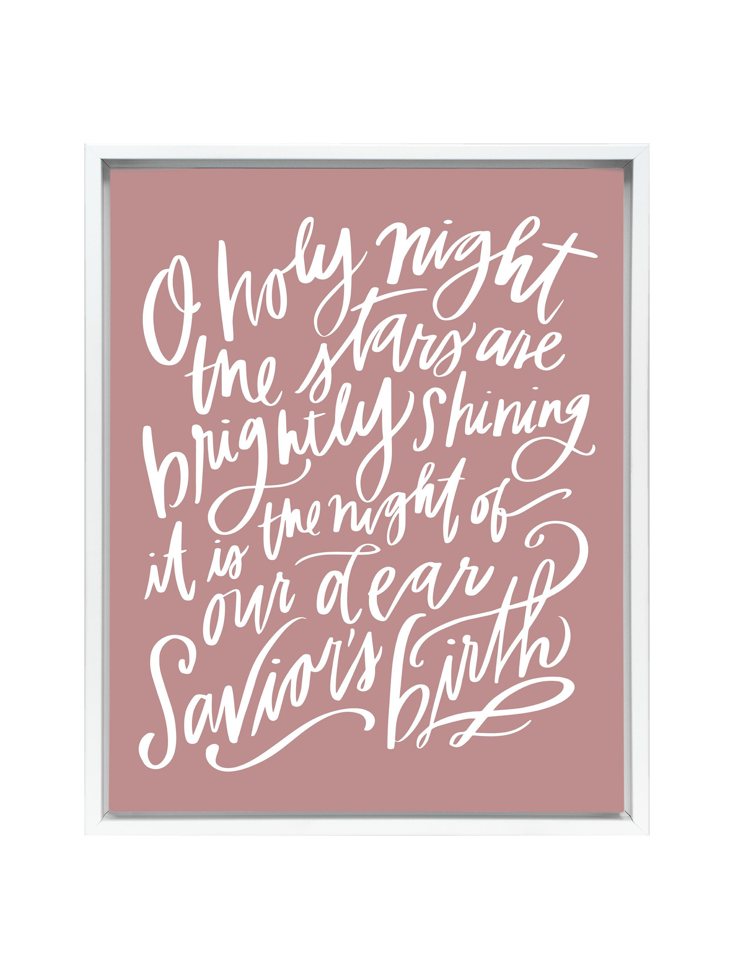 O Holy Night | Mauve | Canvas