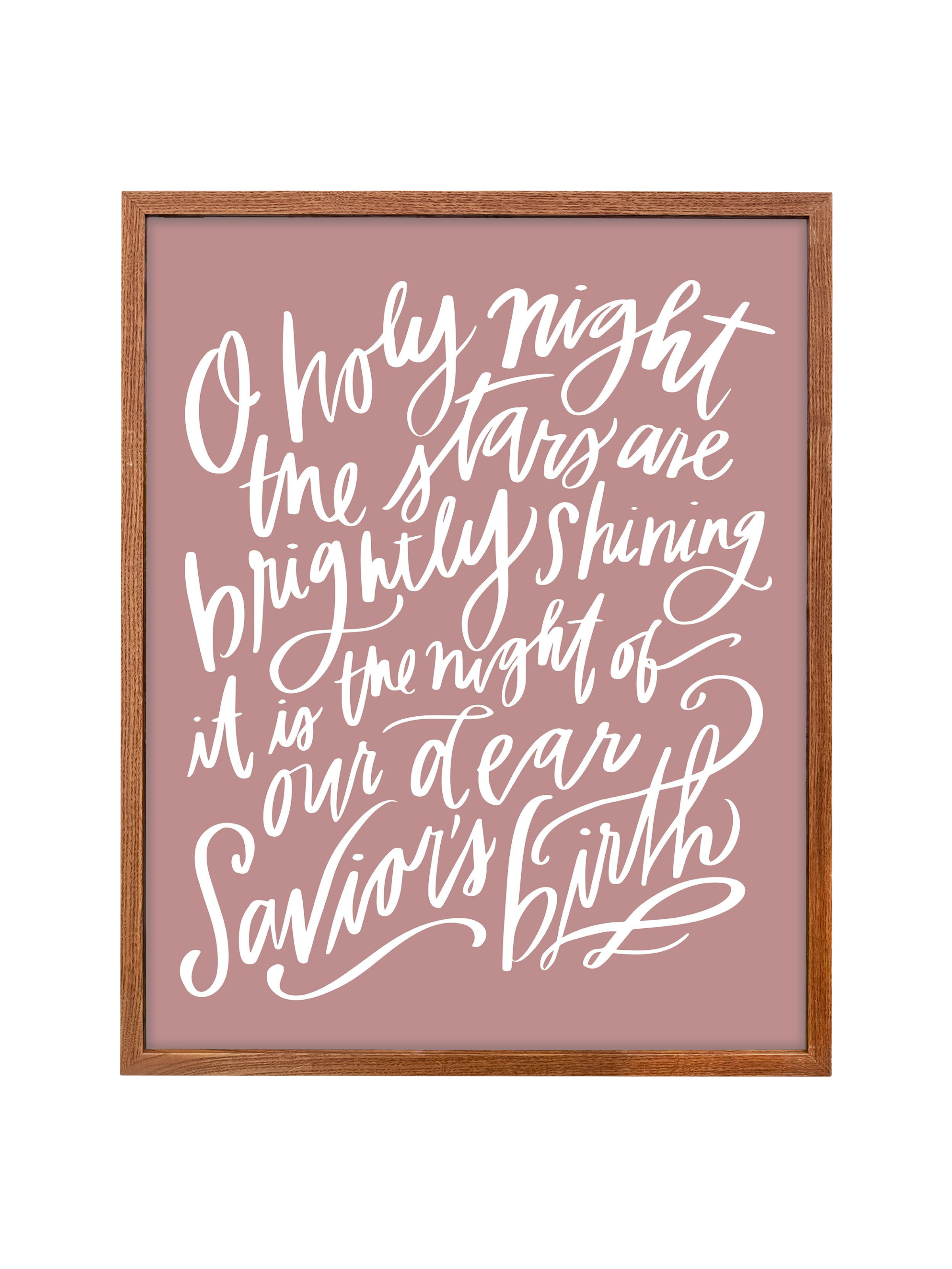 O Holy Night | Mauve | Canvas