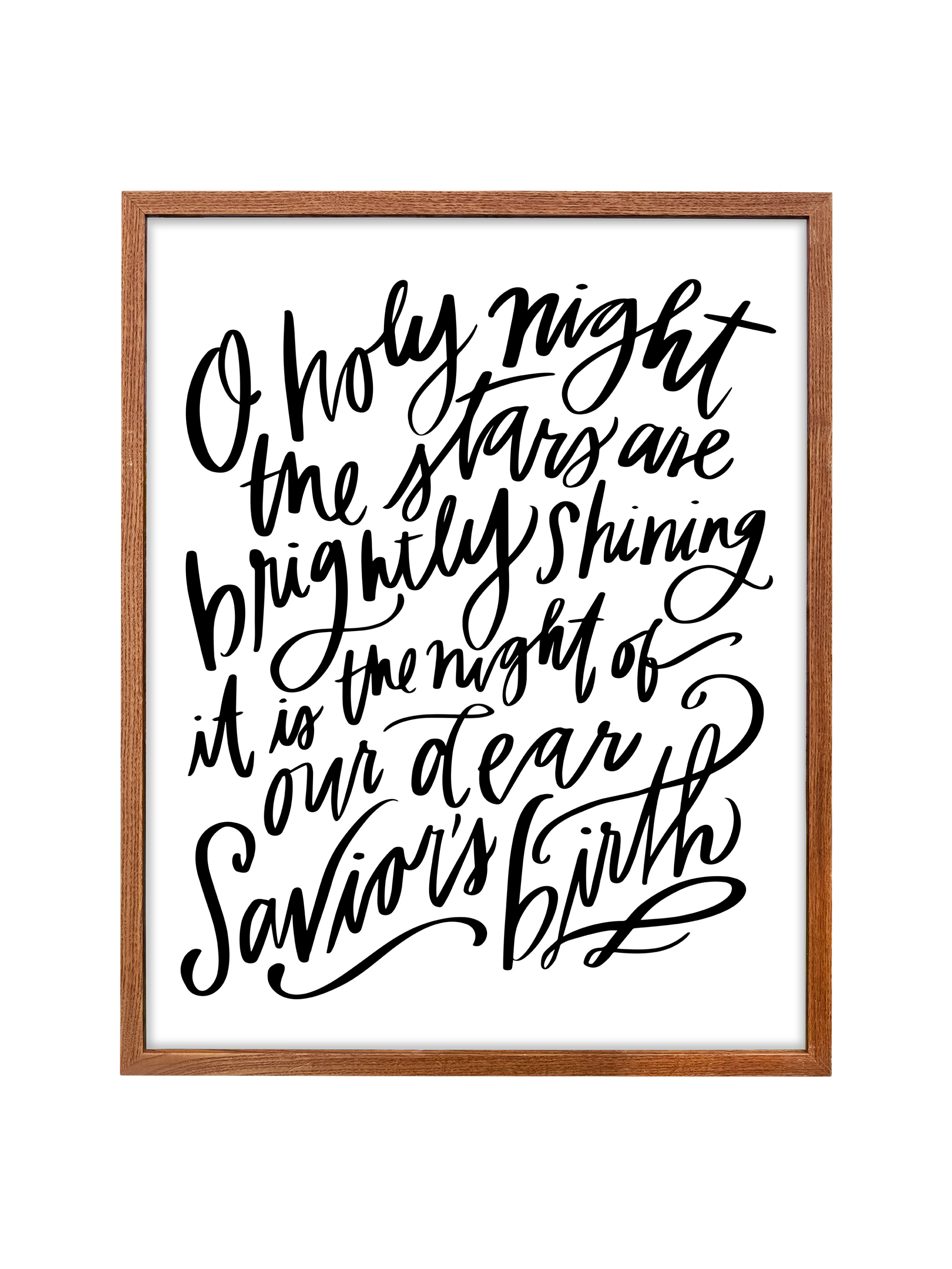 O Holy Night | Pure White | Canvas