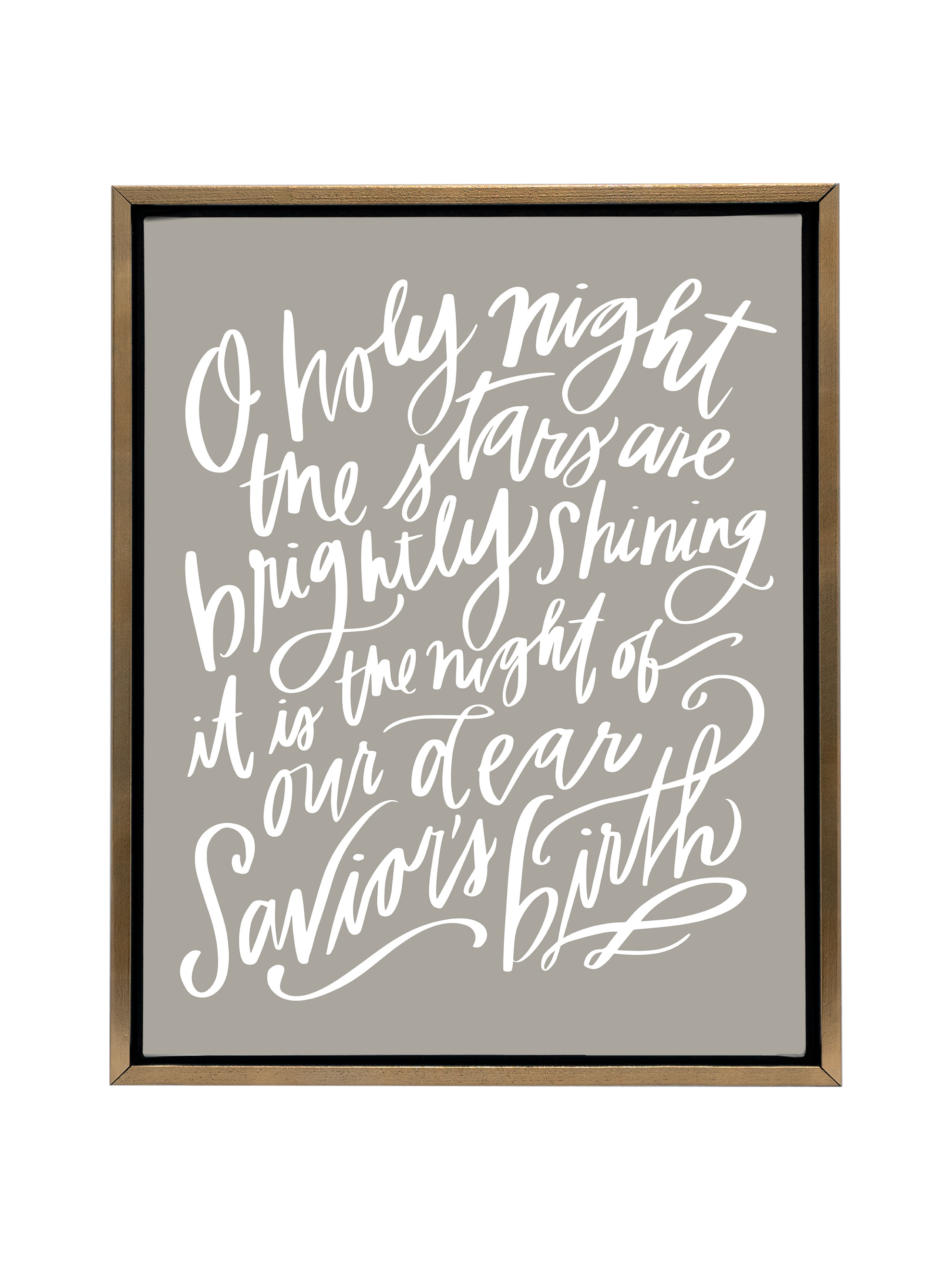 O Holy Night | Warm Grey | Canvas