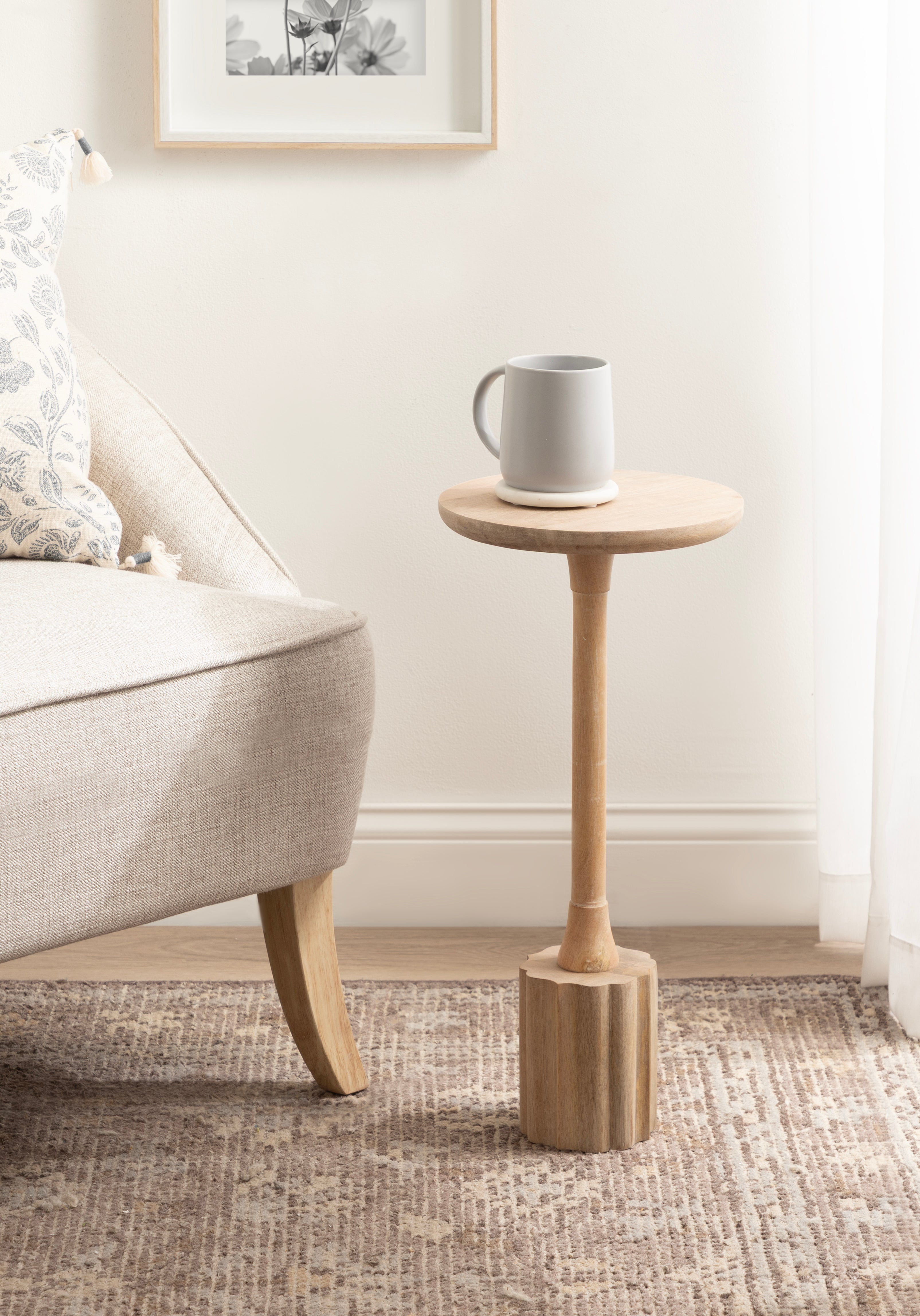 Nisha Wood Drink Table