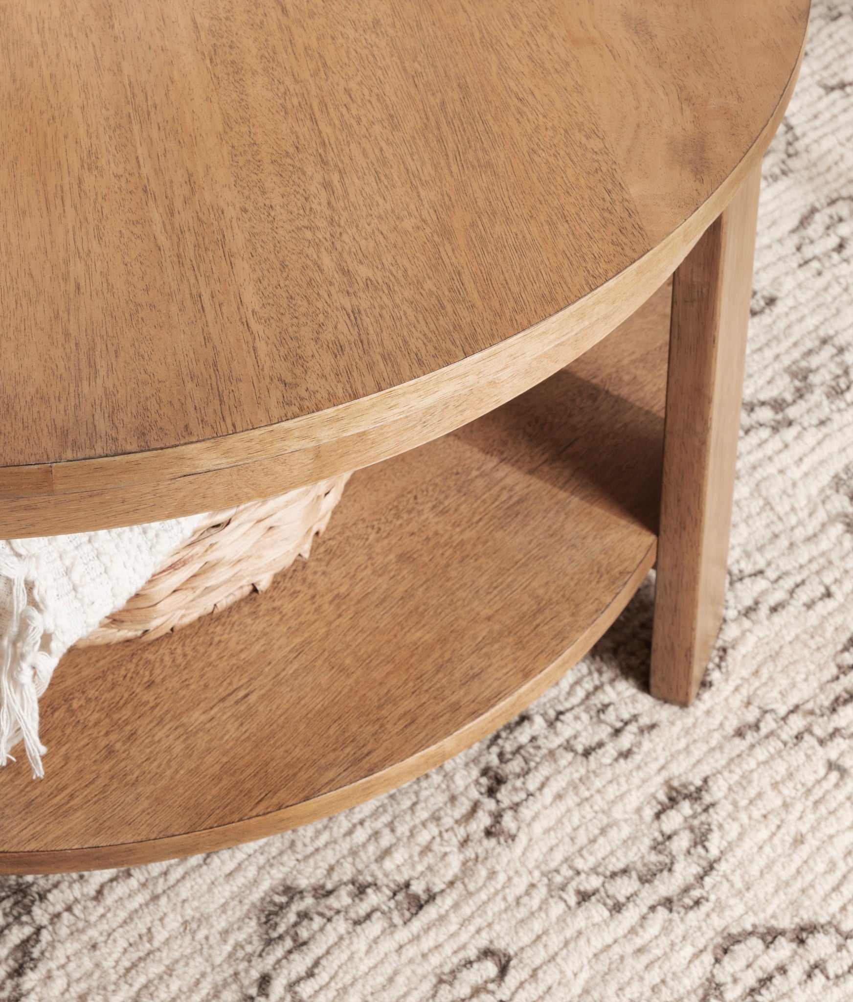 Foxford Round Wood Coffee Table