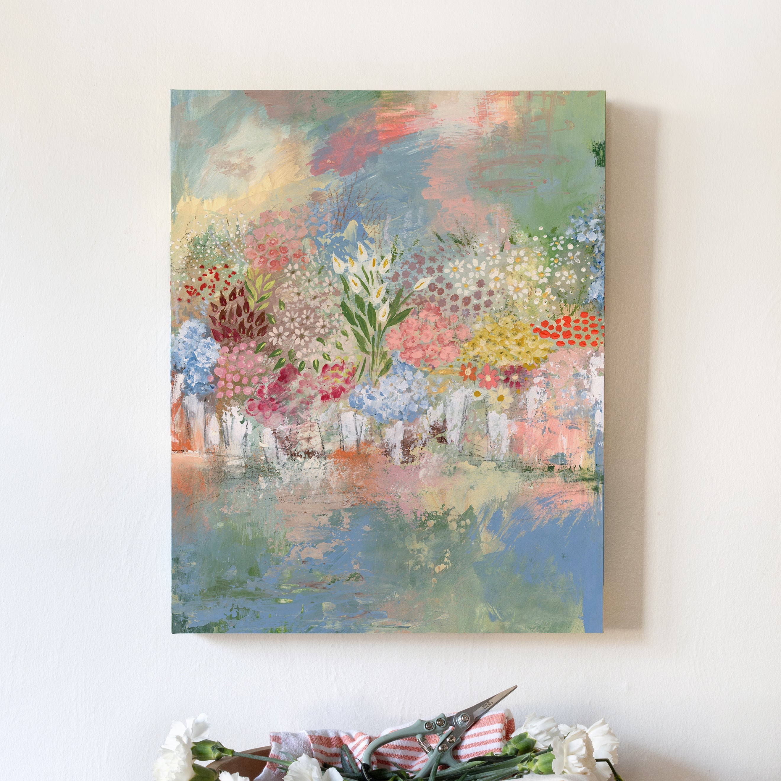 Unframed Flower Stand, size 16 x 20