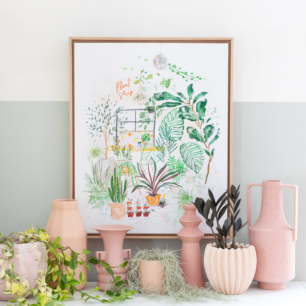 plant shop daydream canvas