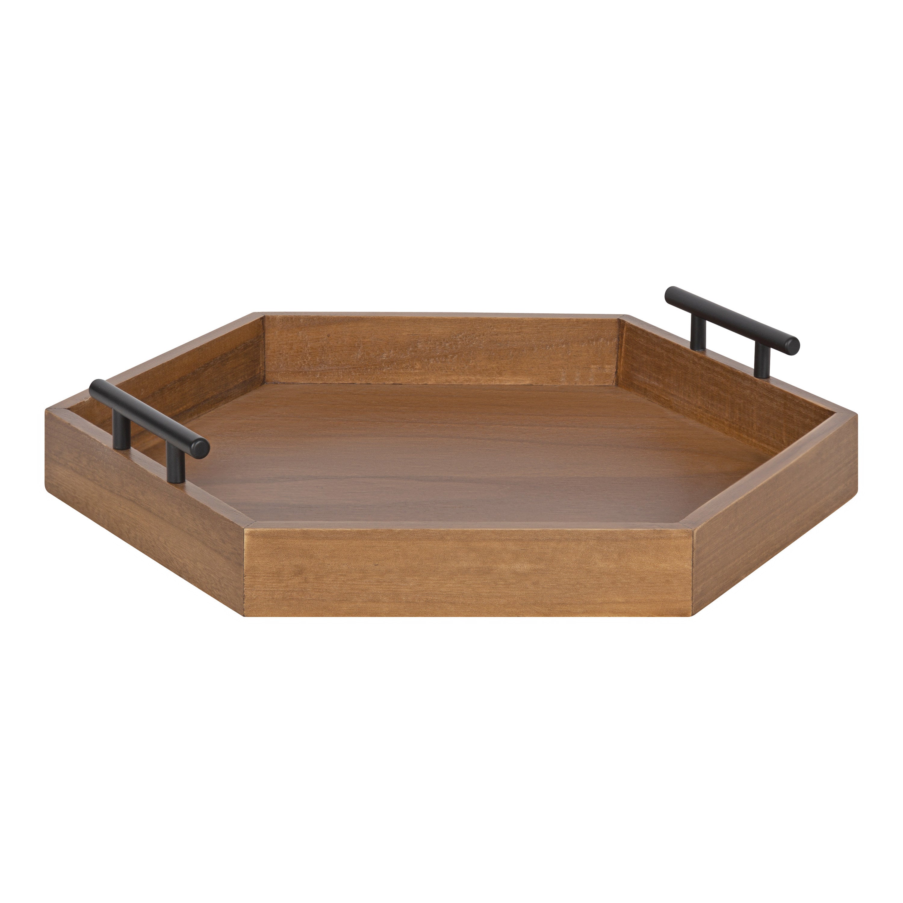 Lipton Hexagon Decorative Tray with Metal Handles