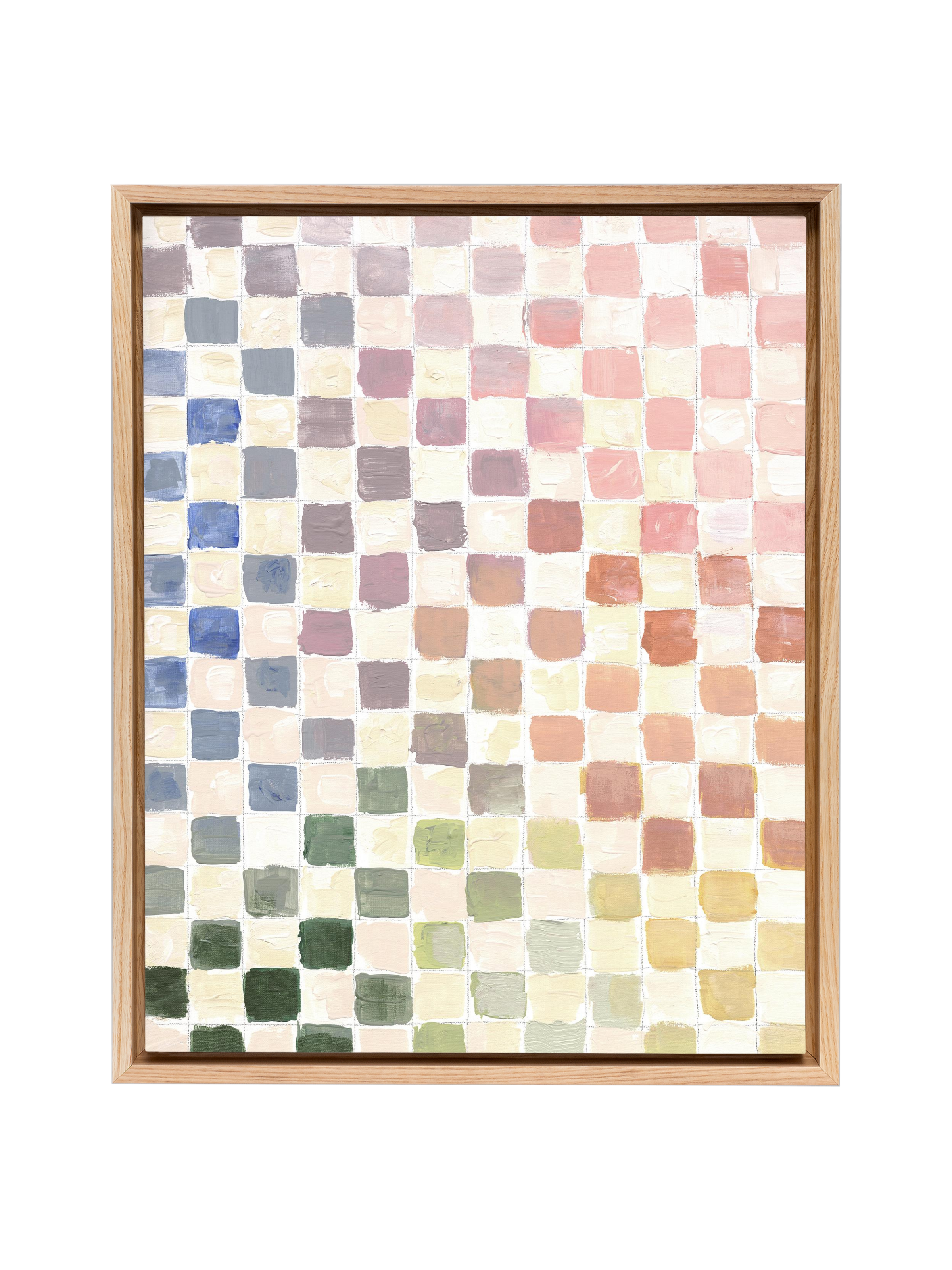 Rainbow Checks | Canvas