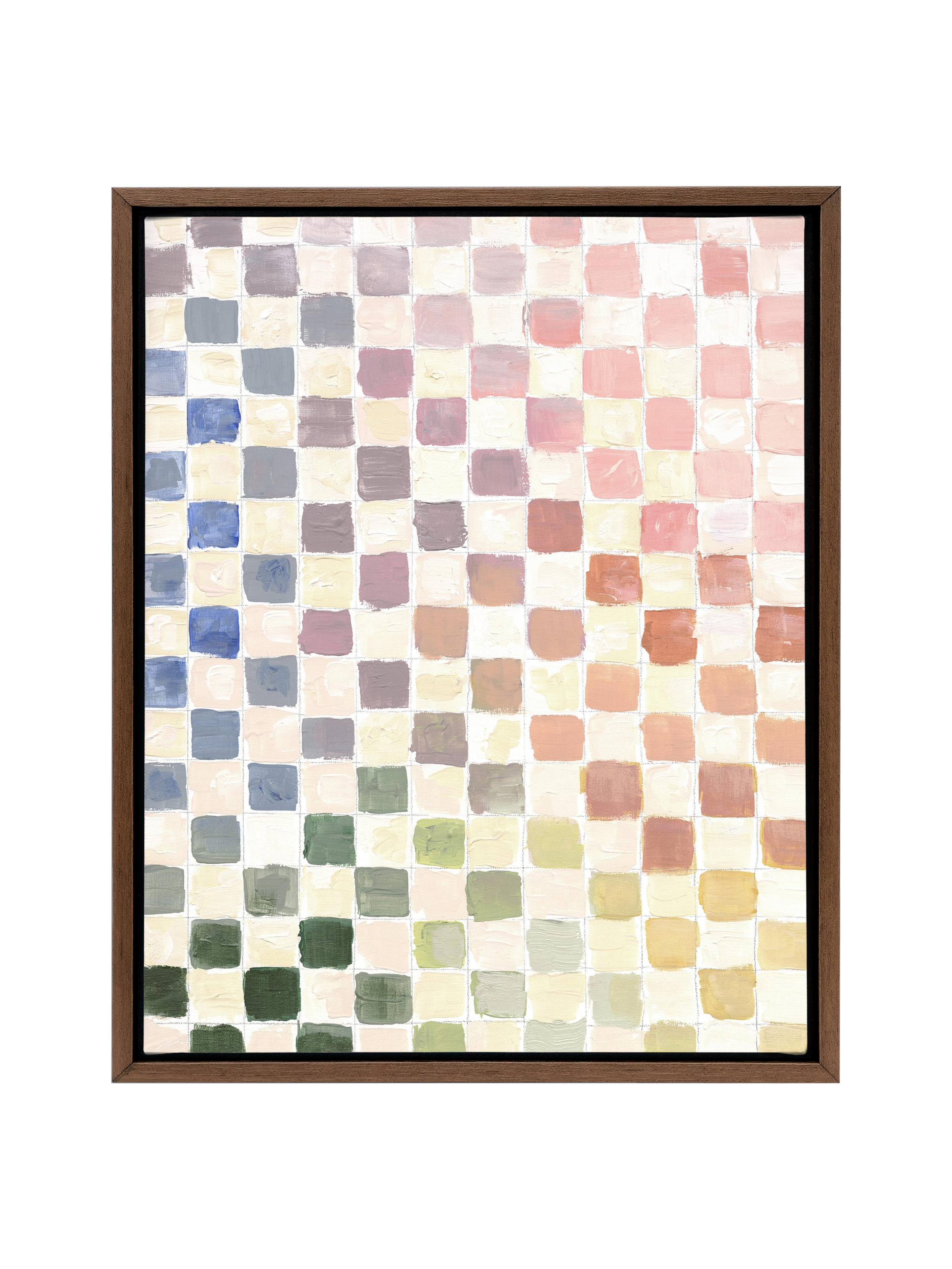 Rainbow Checks | Canvas