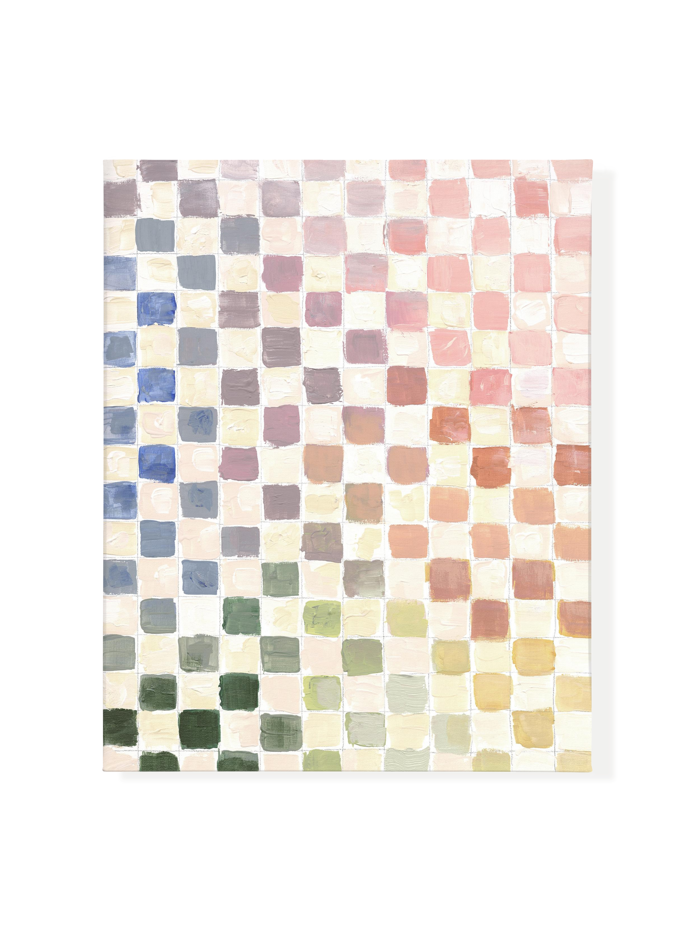 Rainbow Checks | Canvas