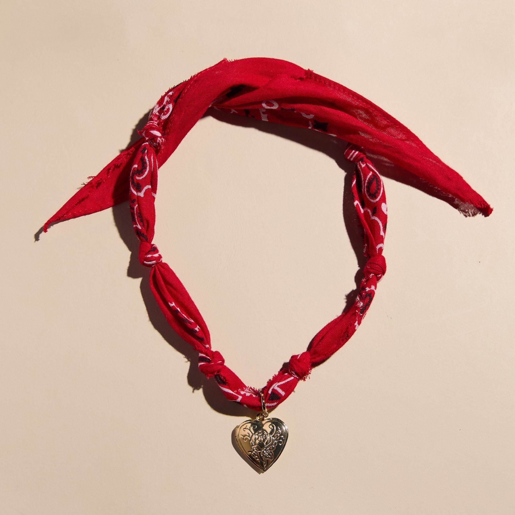 Red Bandana Necklace