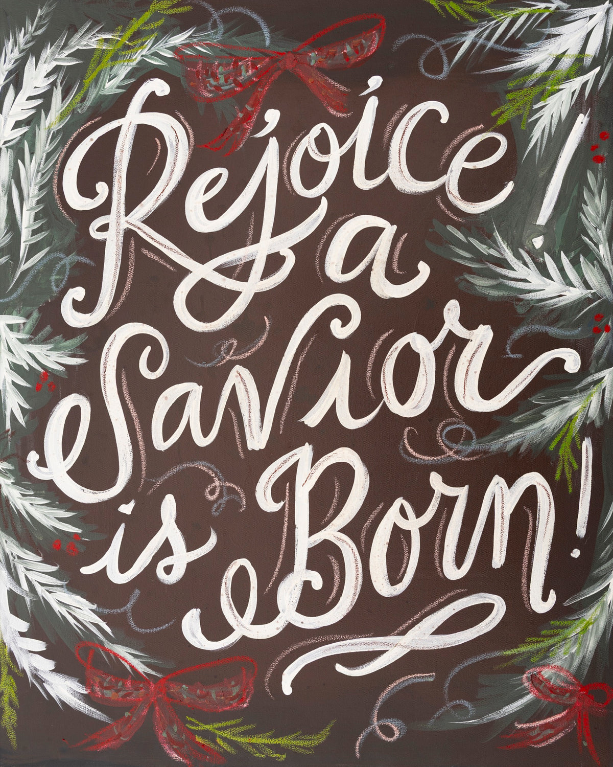 Rejoice! A Savior is Born! Luxe Art Print