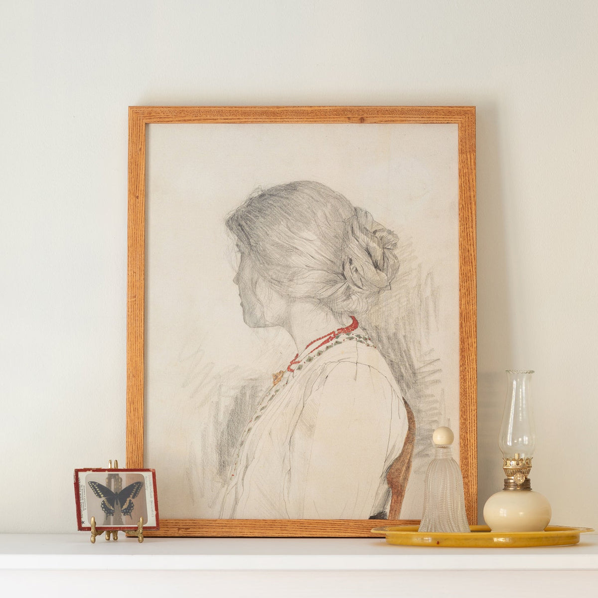 Vintage Western Woman Luxe Art Print