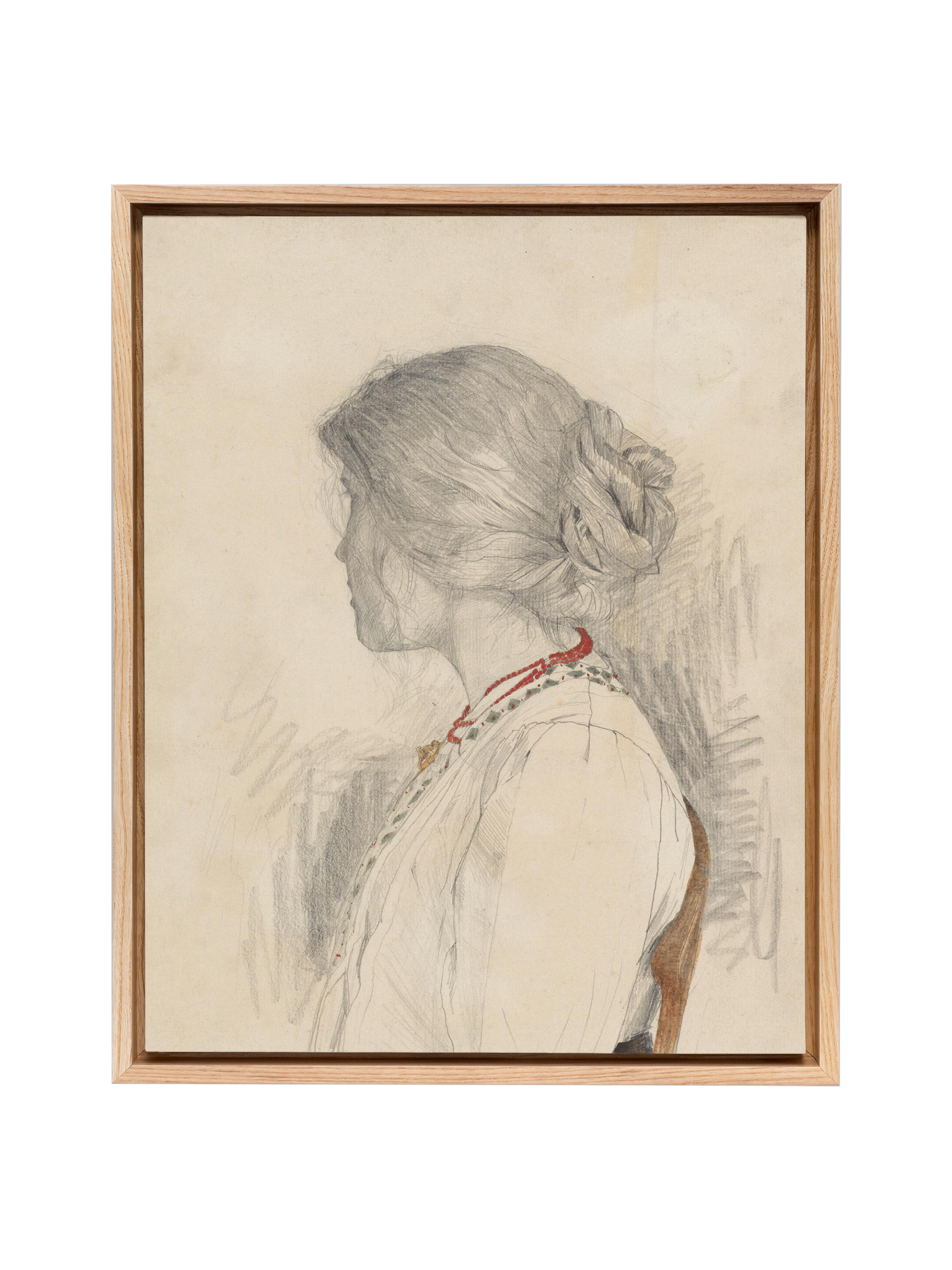 Woman with Beads | Canvas