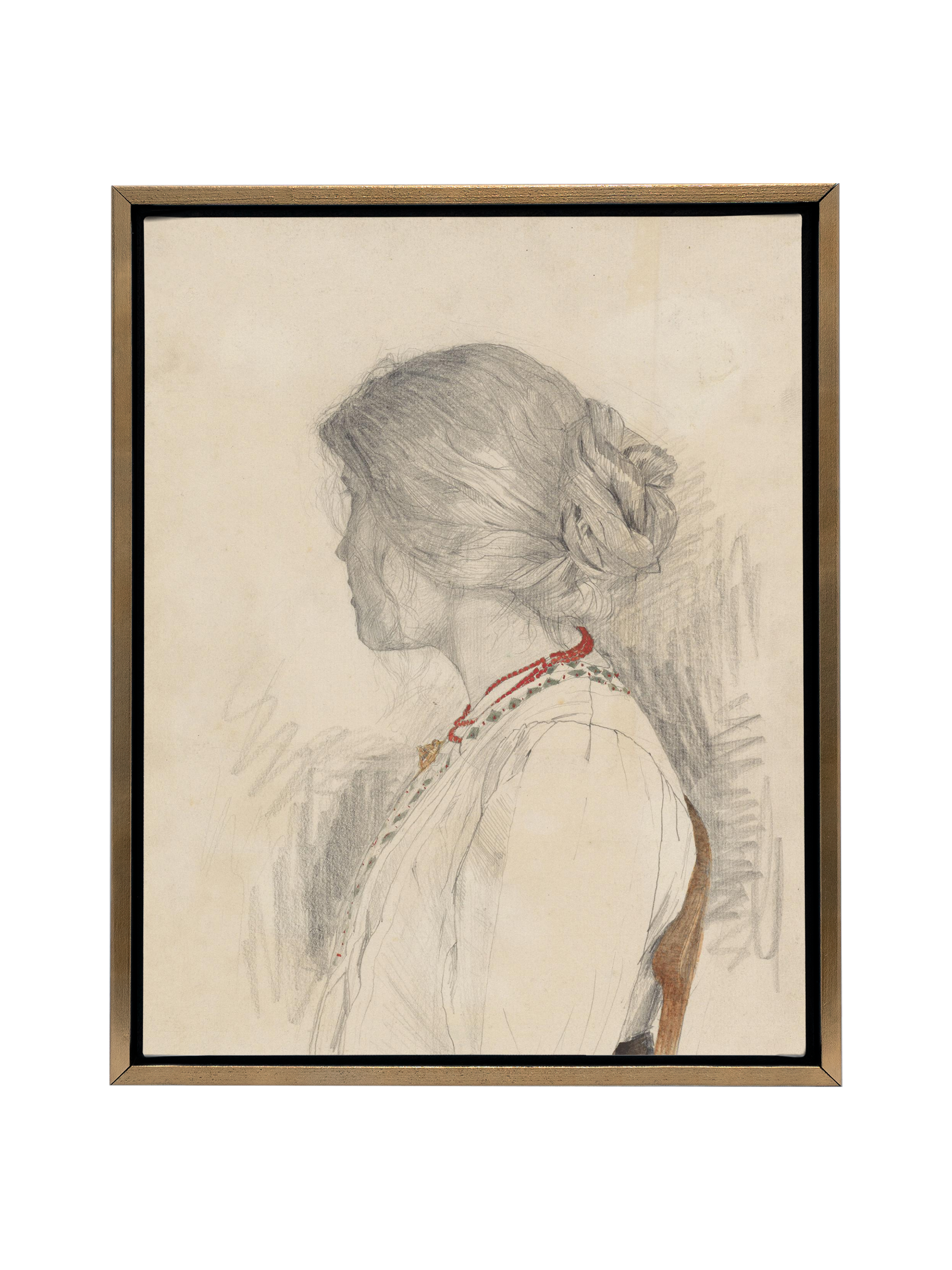 Woman with Beads | Canvas