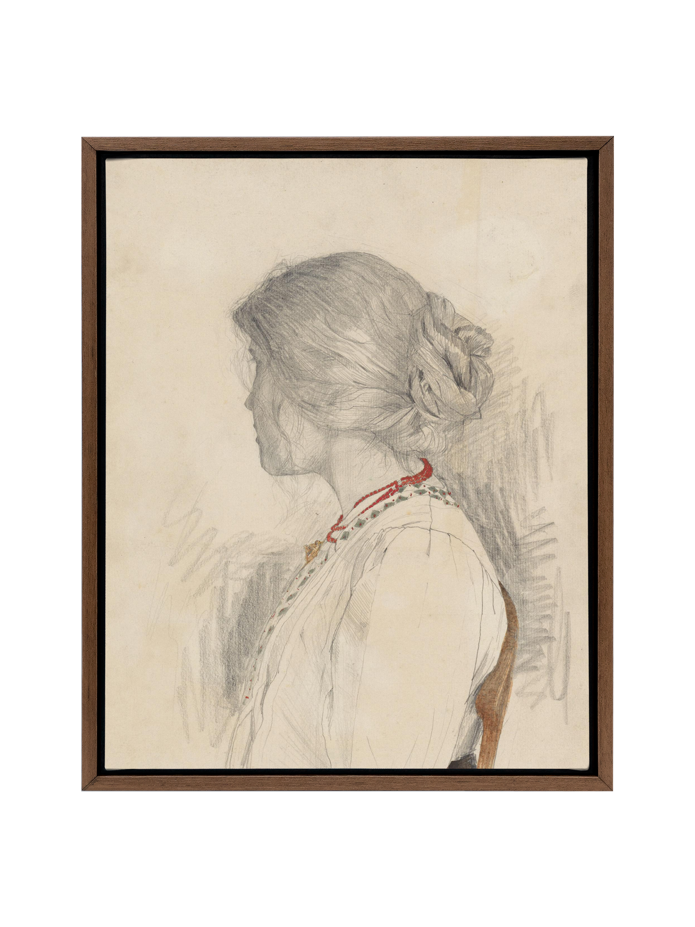 Woman with Beads | Canvas