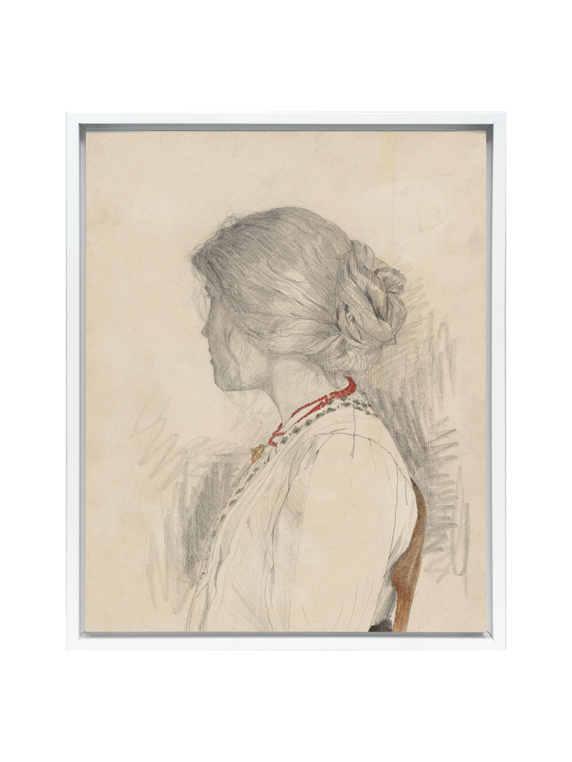 Woman with Beads | Canvas