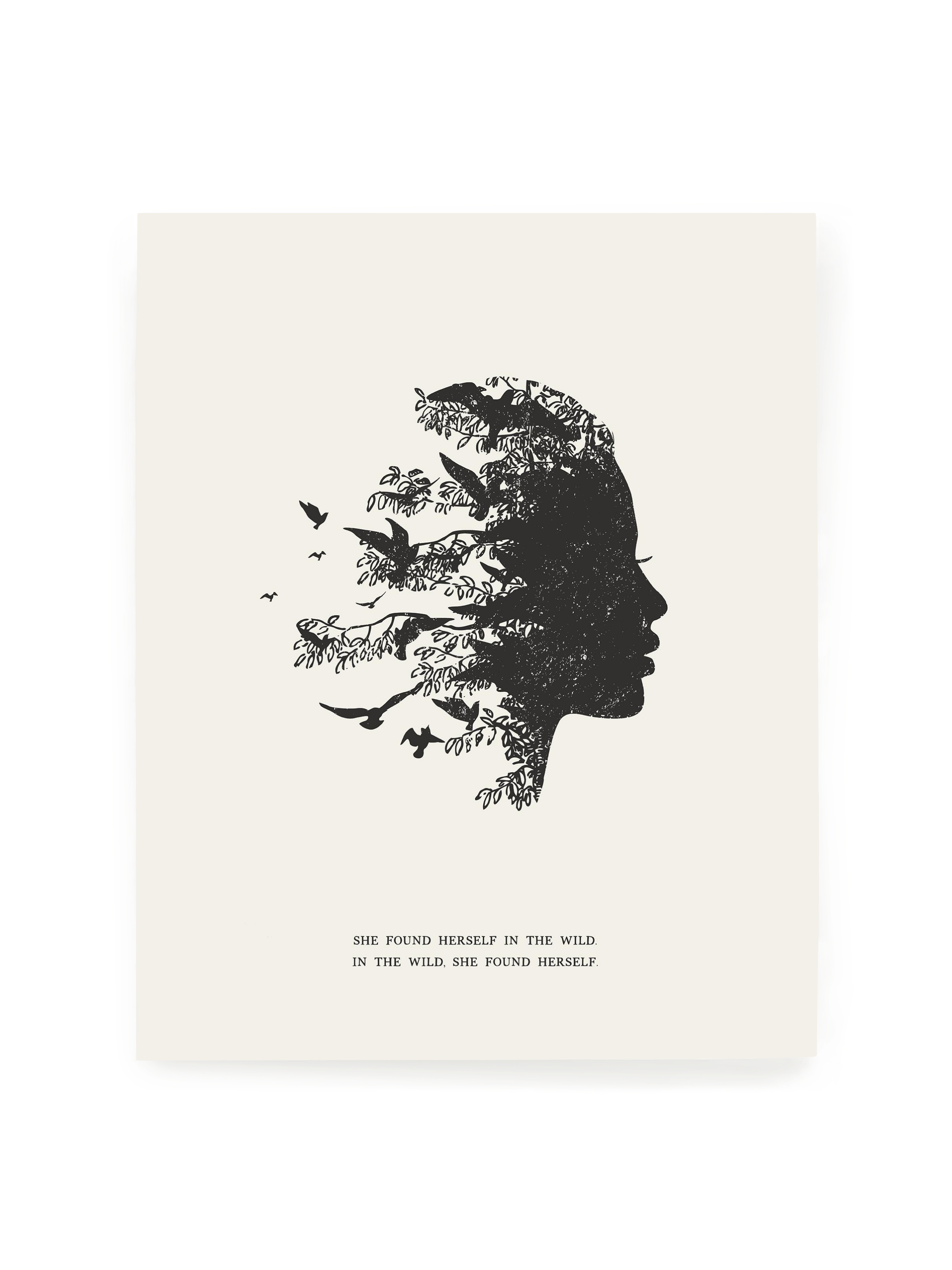She Found Herself in the Wild | Alabaster | Art Print