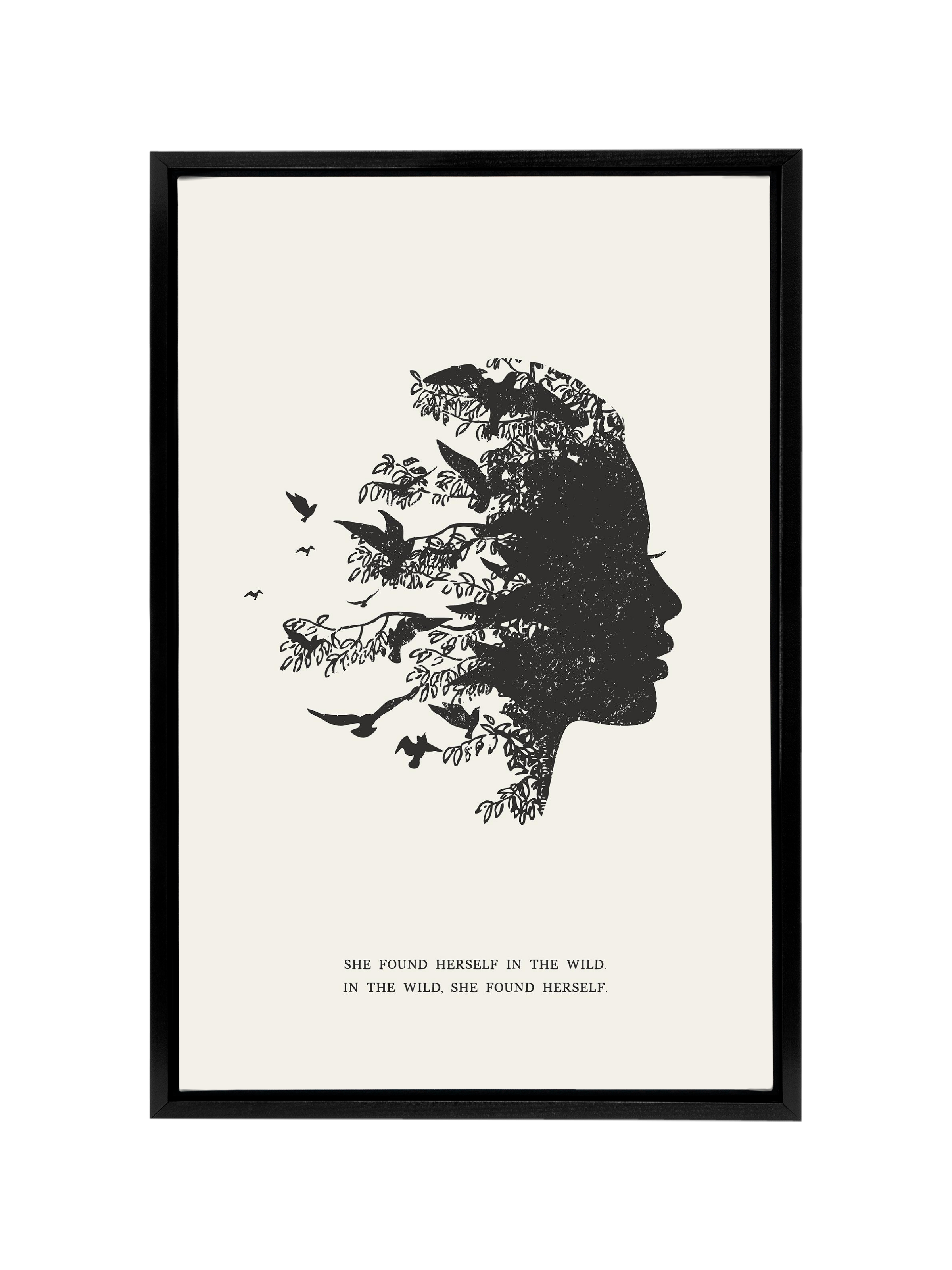 She Found Herself in the Wild | Alabaster | Canvas