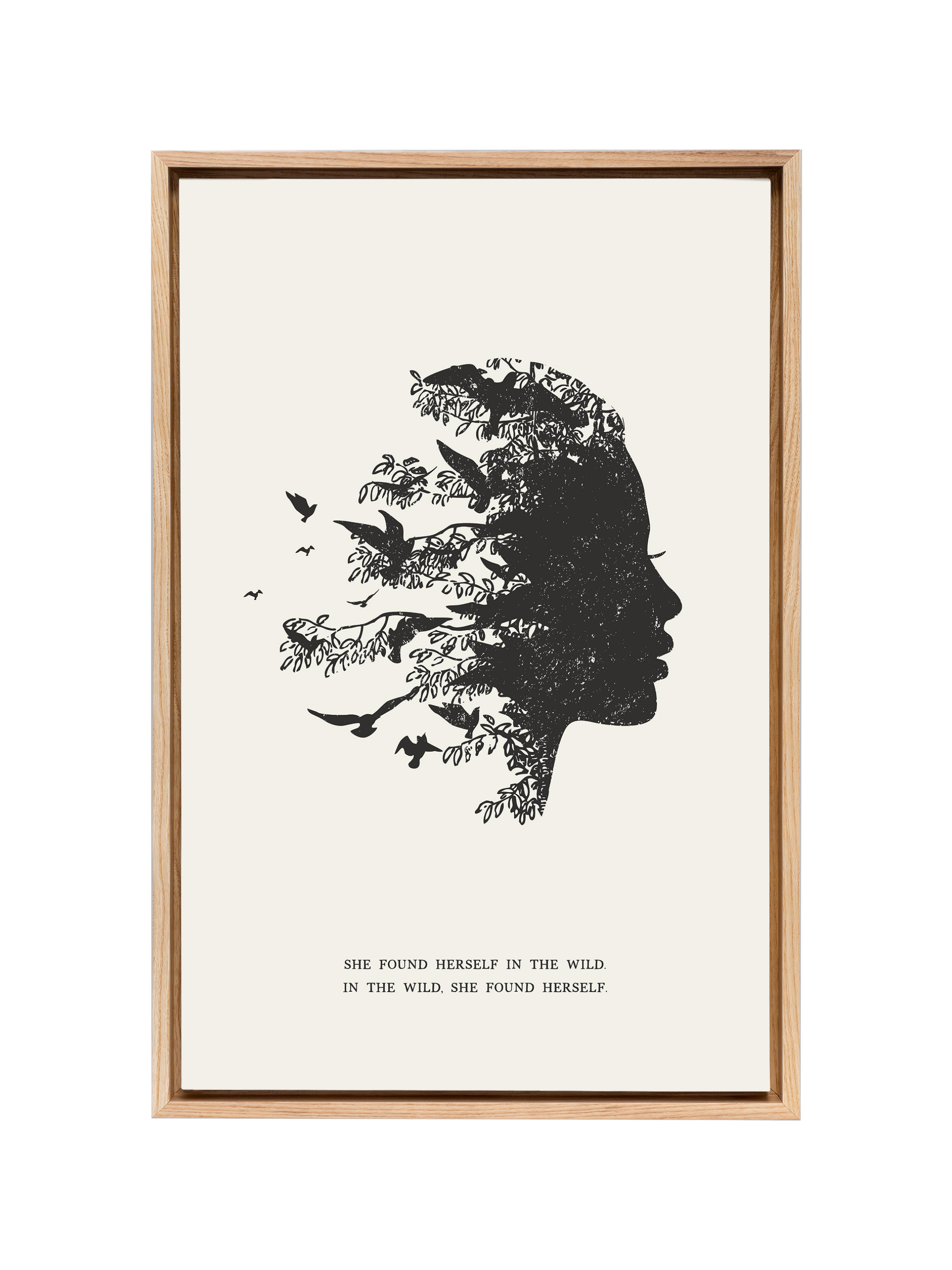 She Found Herself in the Wild | Alabaster | Canvas