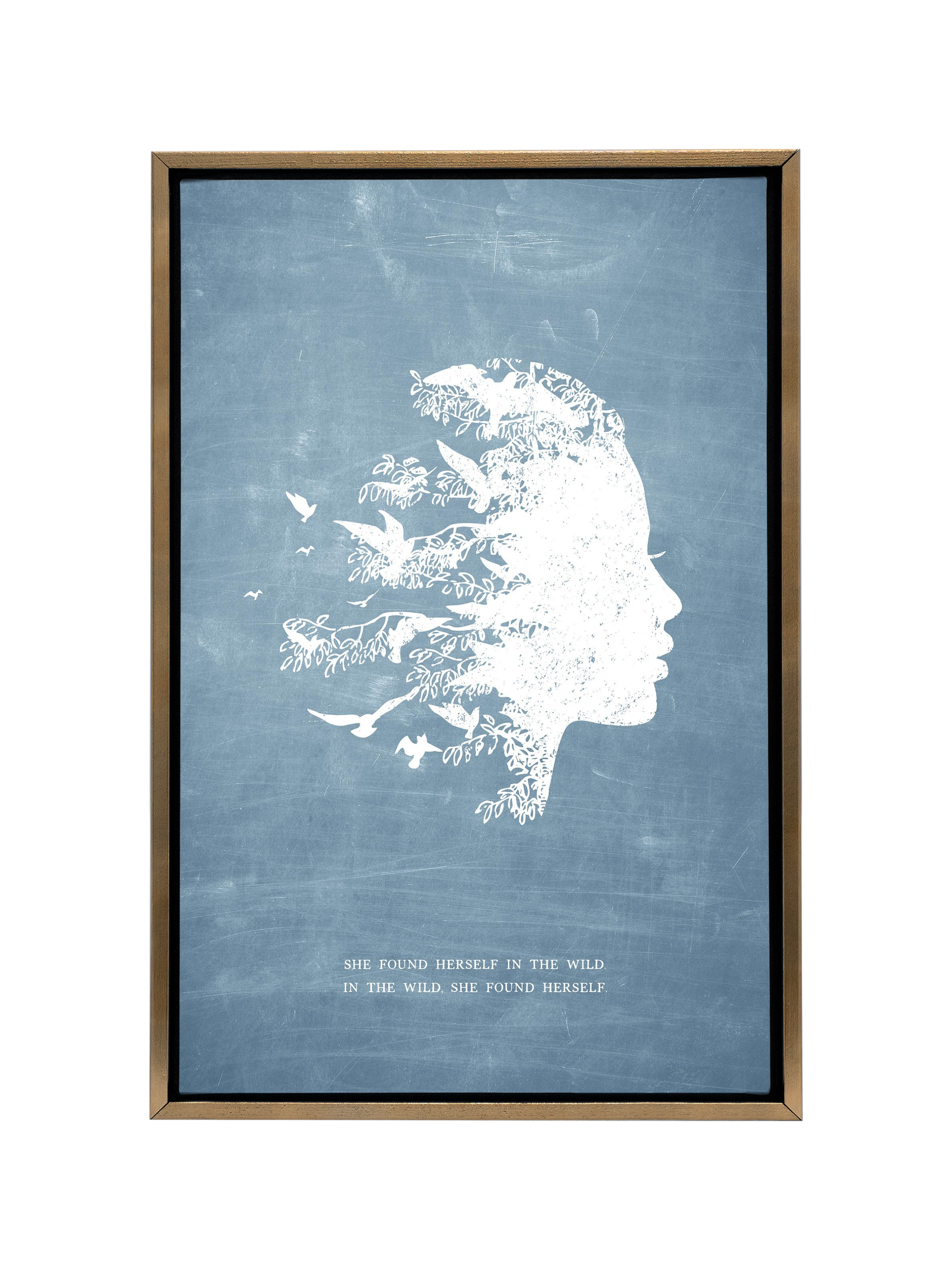 She Found Herself in the Wild | Chambray | Canvas