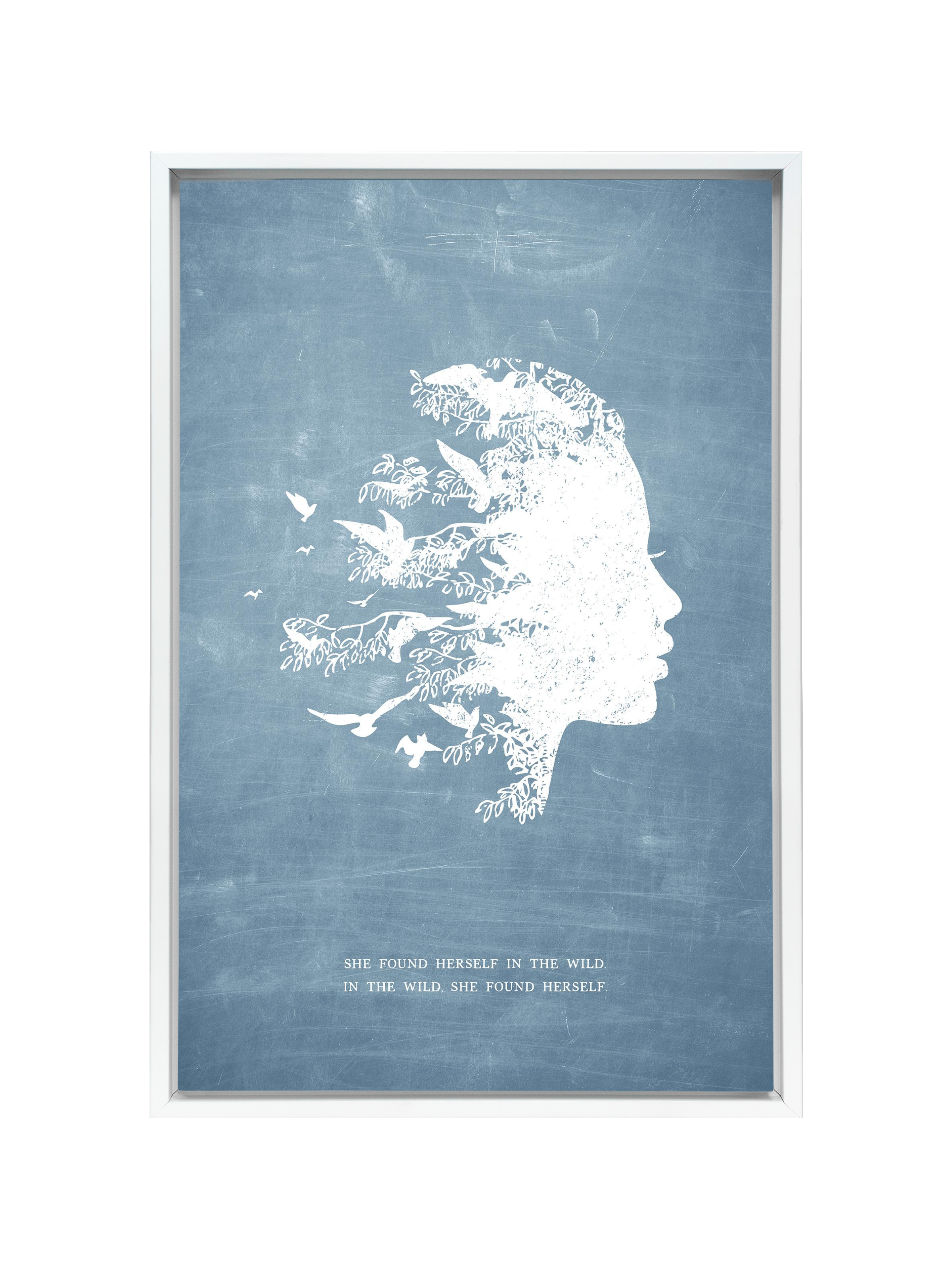 She Found Herself in the Wild | Chambray | Canvas