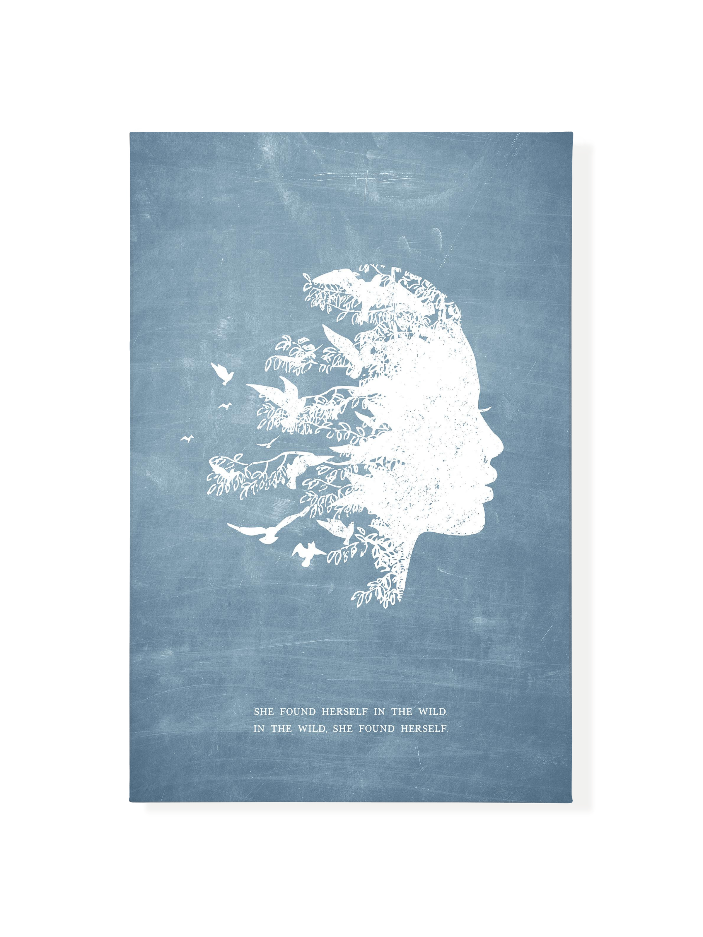 She Found Herself in the Wild | Chambray | Canvas