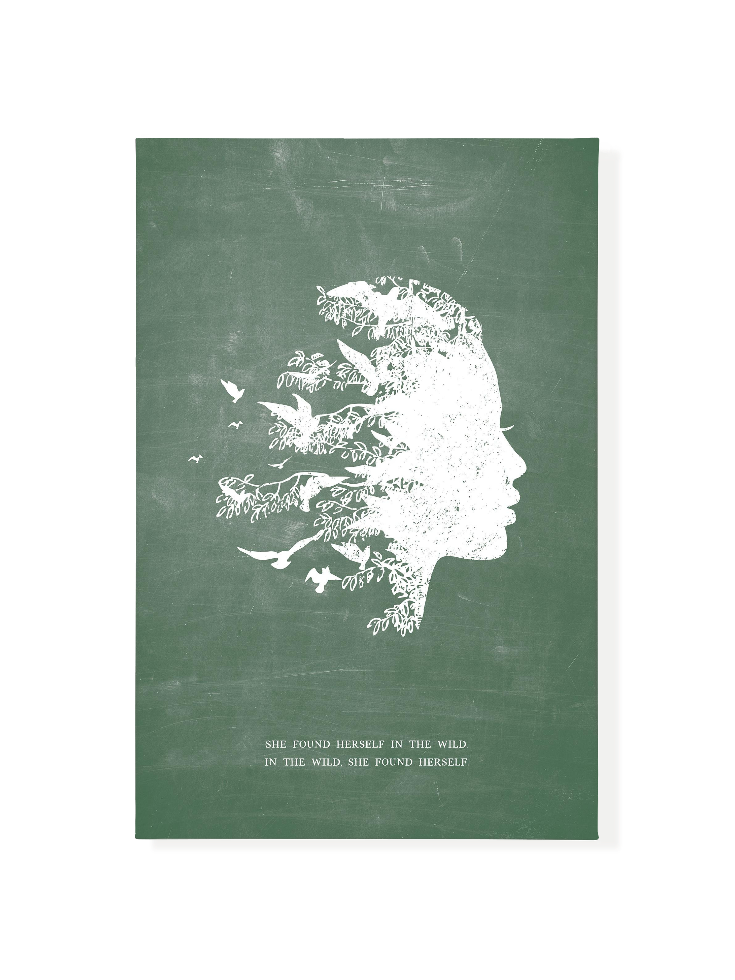 She Found Herself in the Wild | Schoolhouse | Canvas