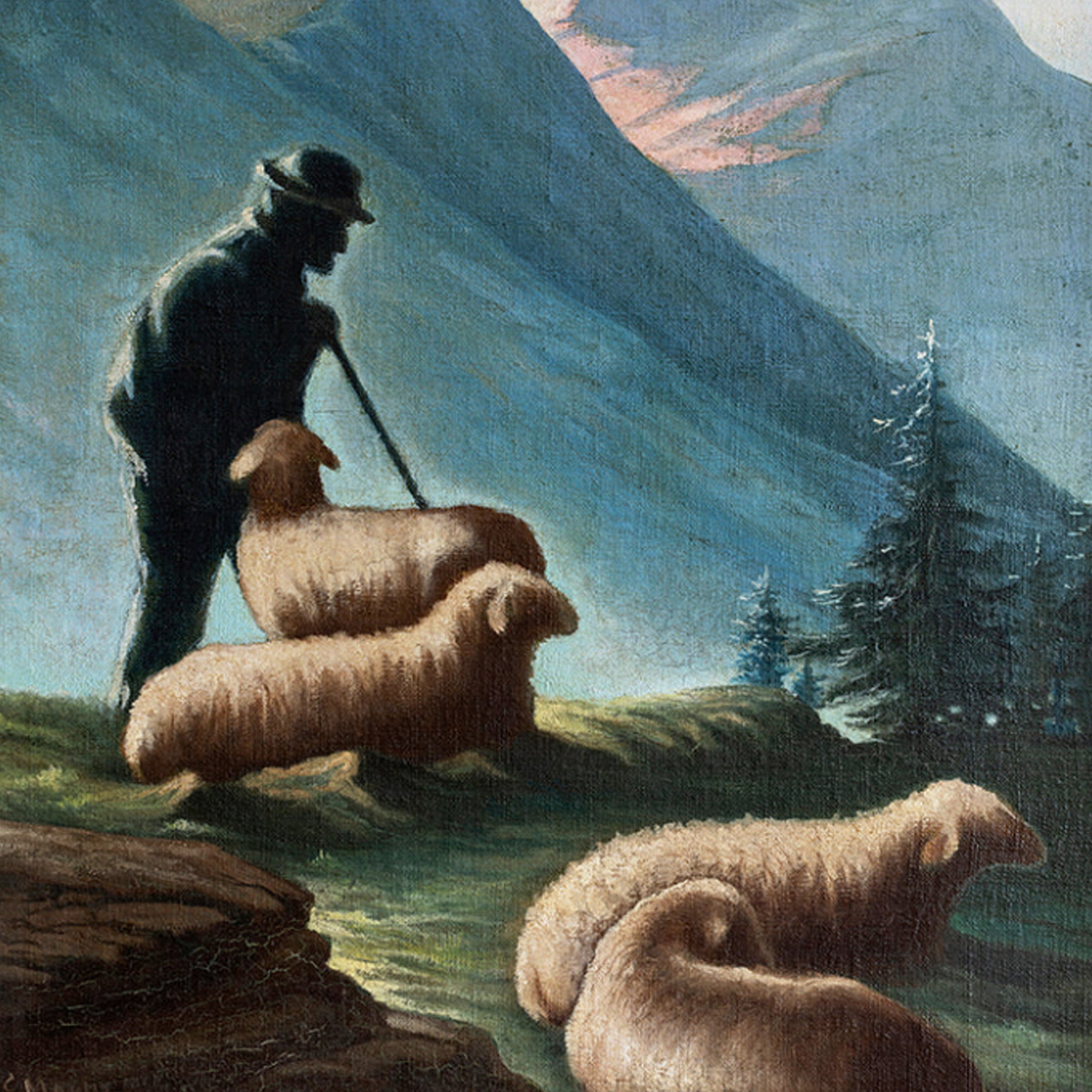 The Shepherd Luxe Art Print