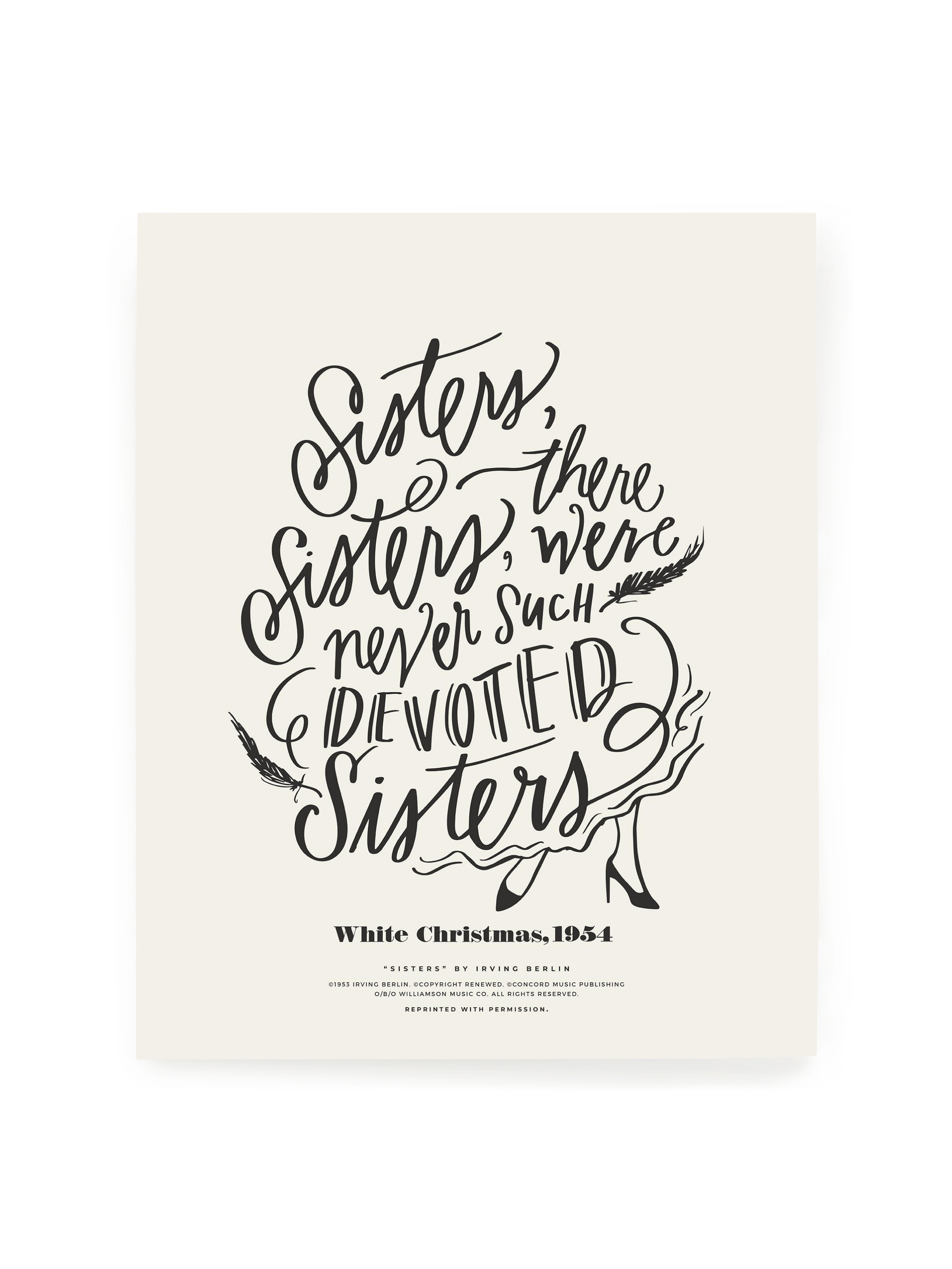 Sisters, Sisters | Alabaster | Art Print