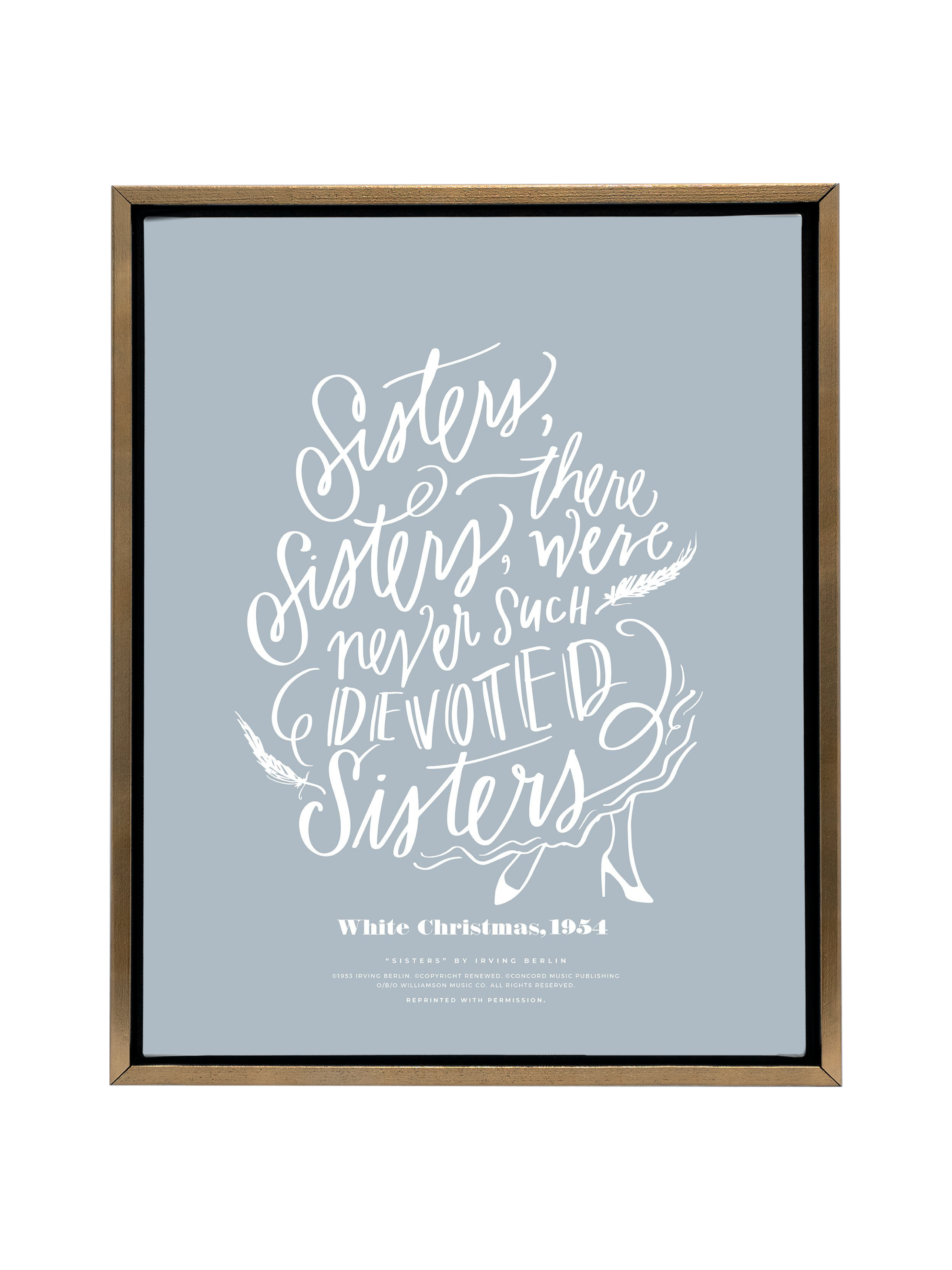 Sisters, Sisters | Dusty Blue | Canvas