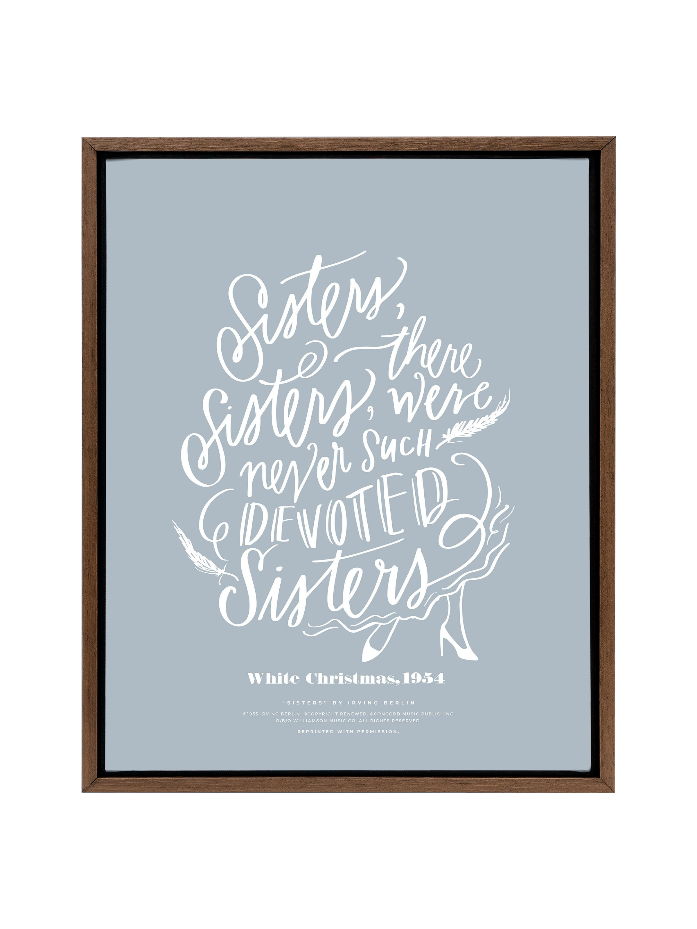 Sisters, Sisters | Dusty Blue | Canvas