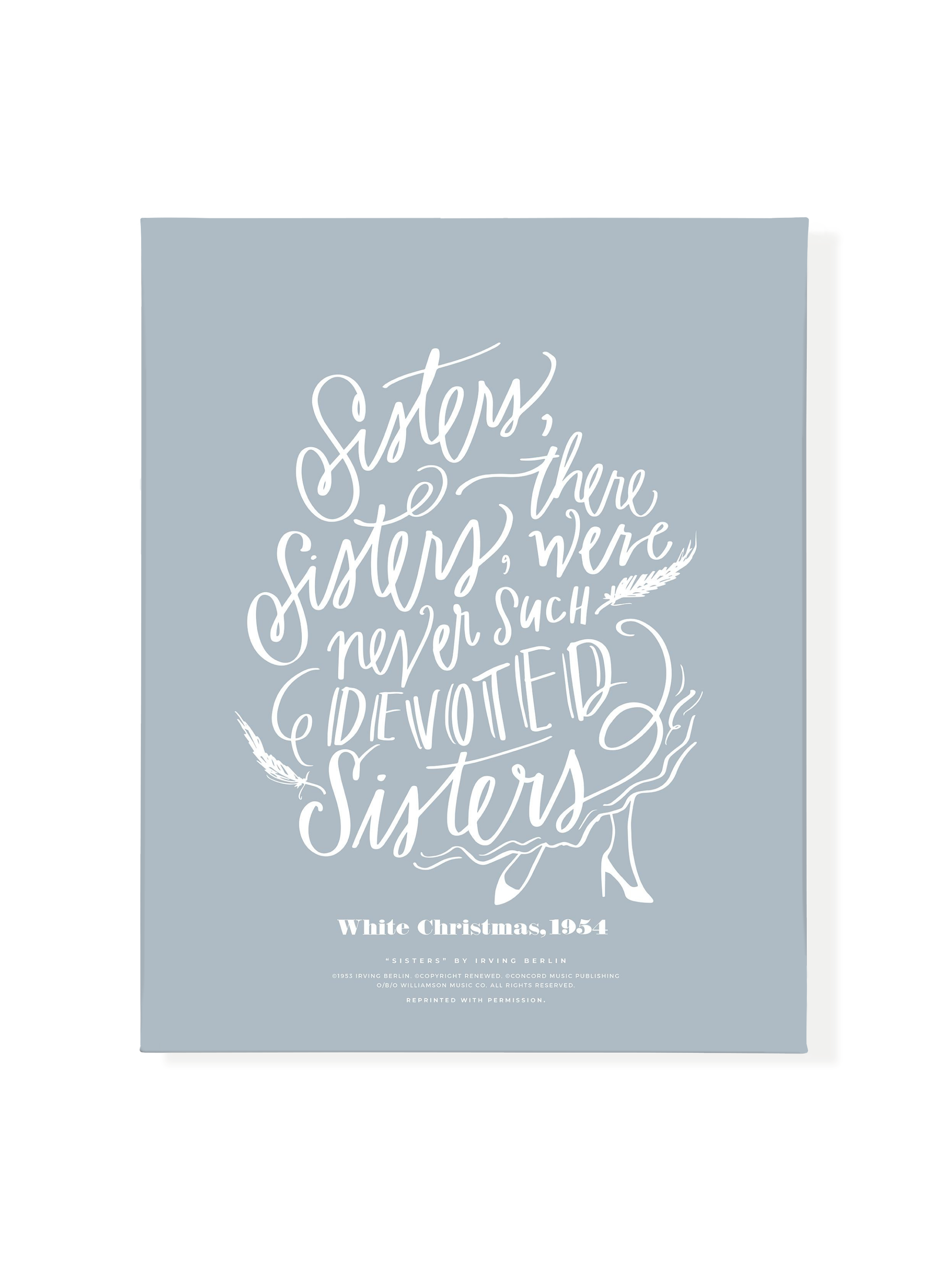 Sisters, Sisters | Dusty Blue | Canvas