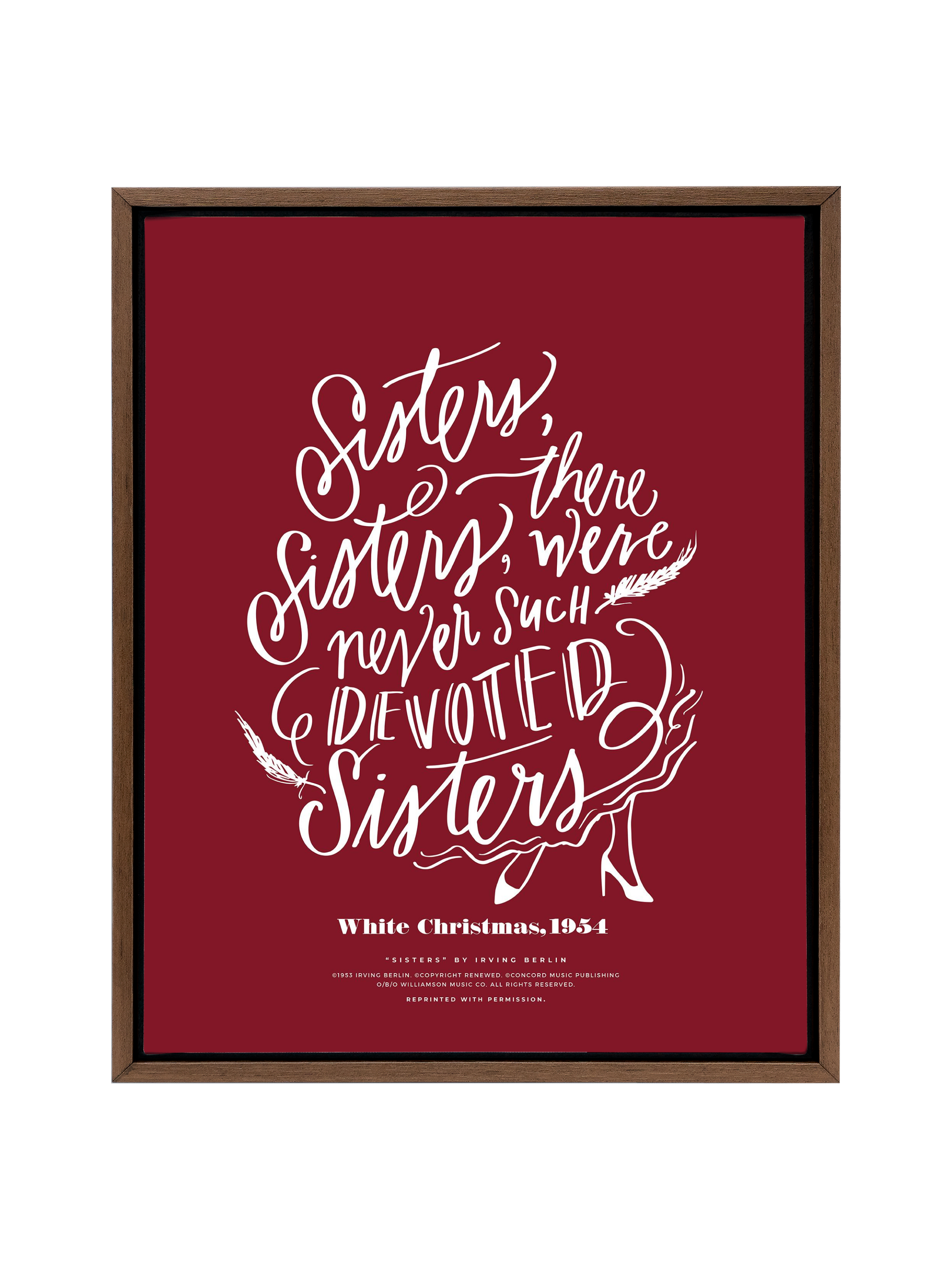 Sisters, Sisters | Holiday Red | Canvas