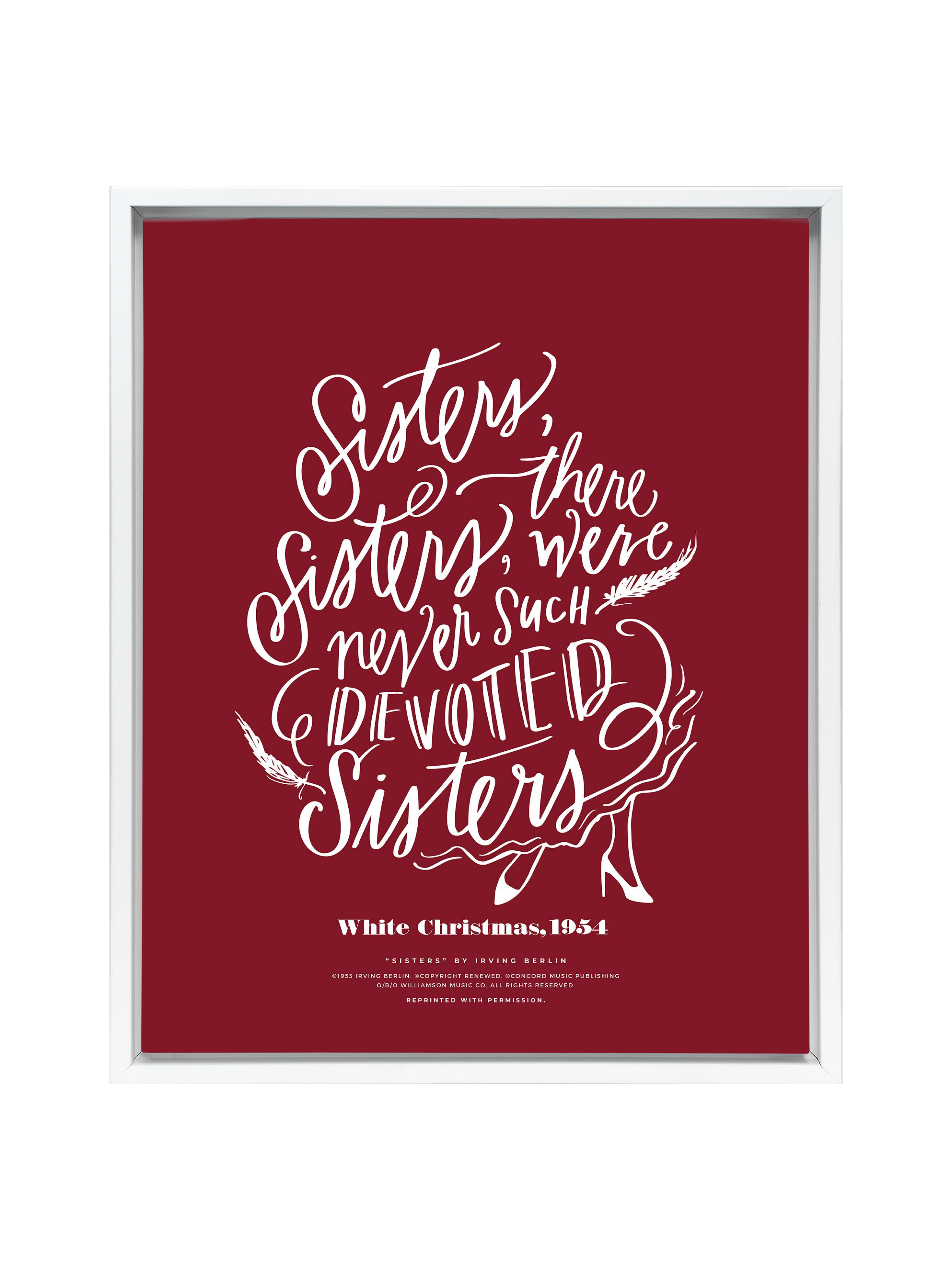 Sisters, Sisters | Holiday Red | Canvas