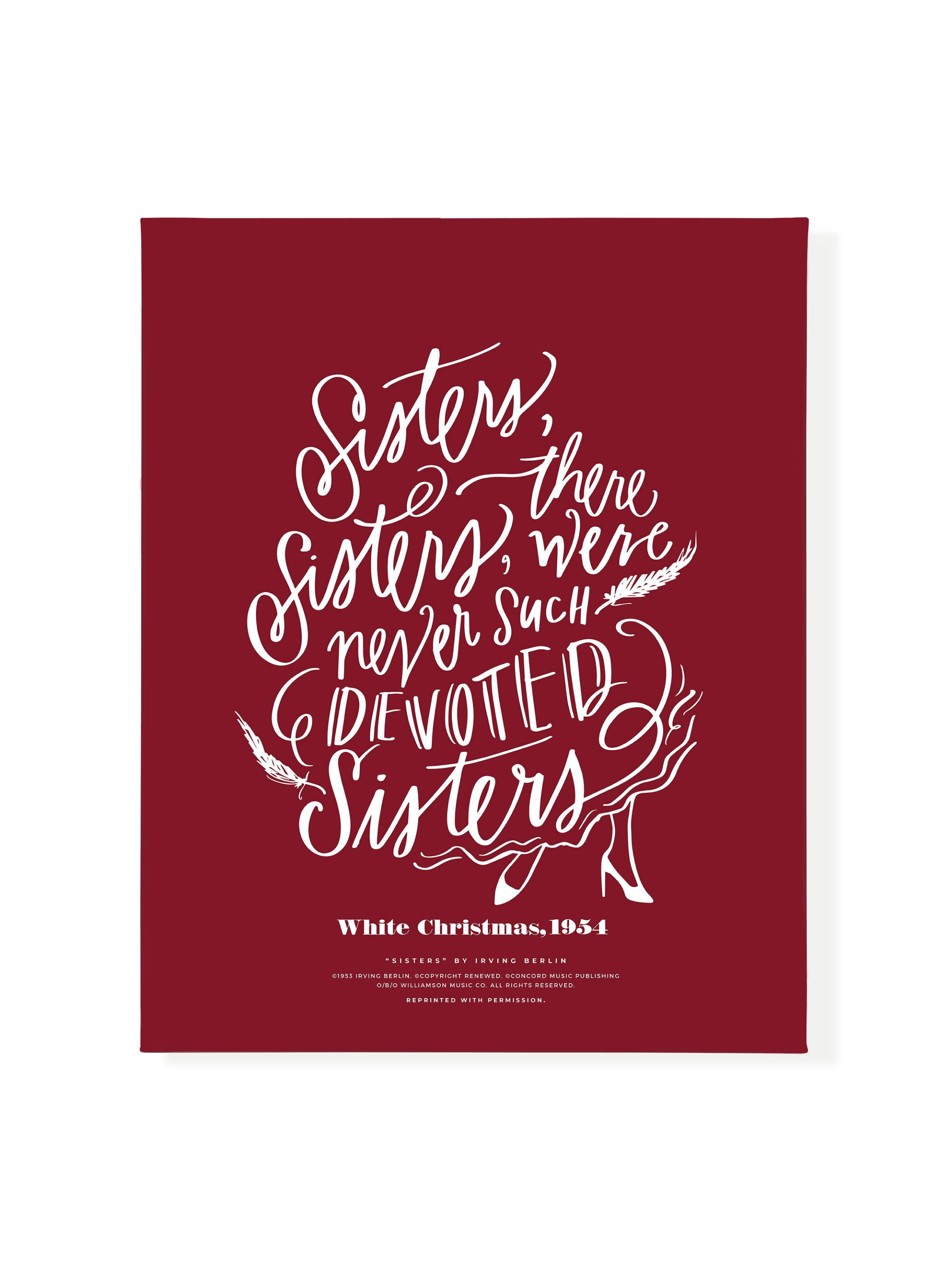 Sisters, Sisters | Holiday Red | Canvas