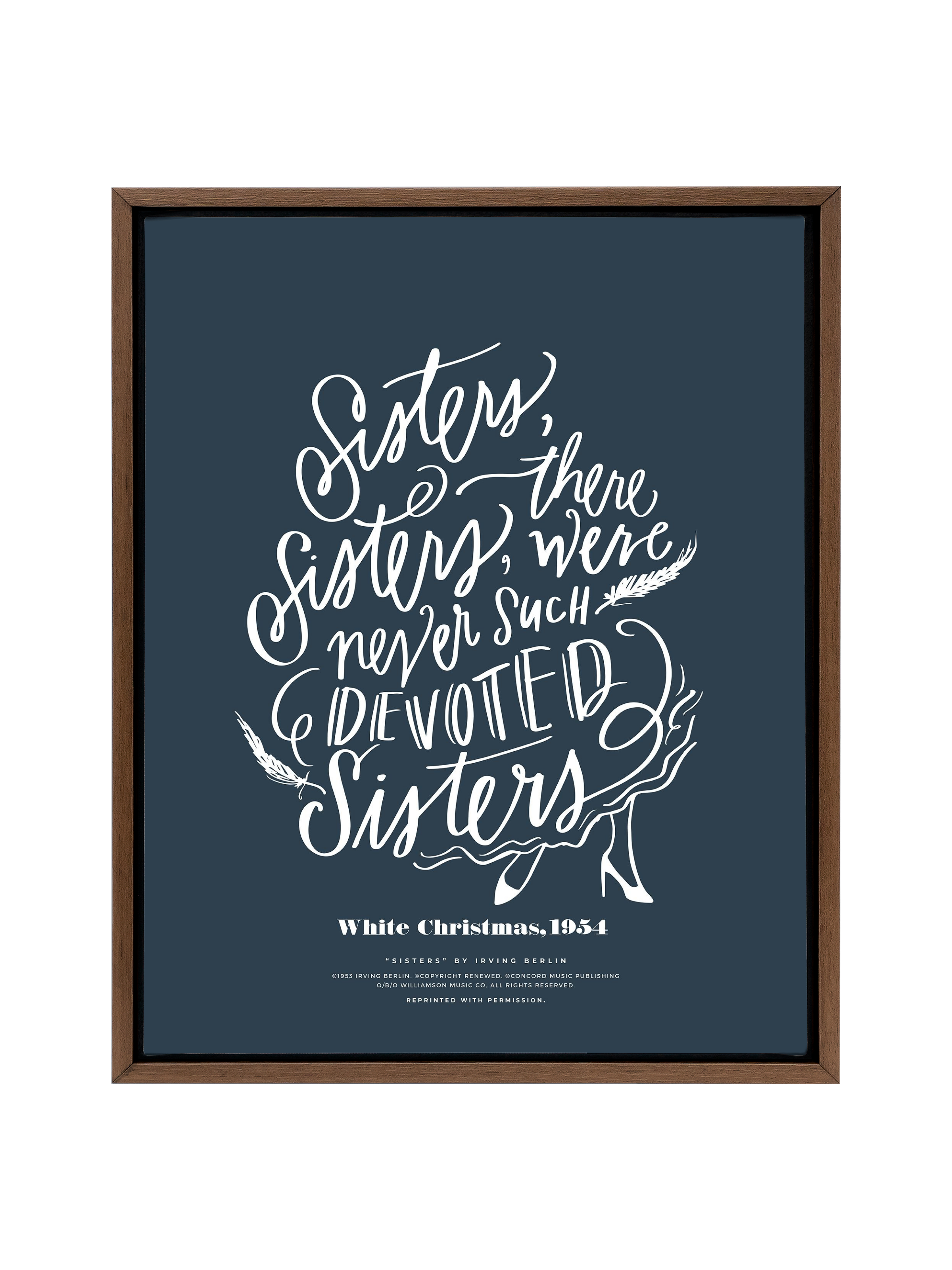 Sisters, Sisters | Interior Navy | Canvas