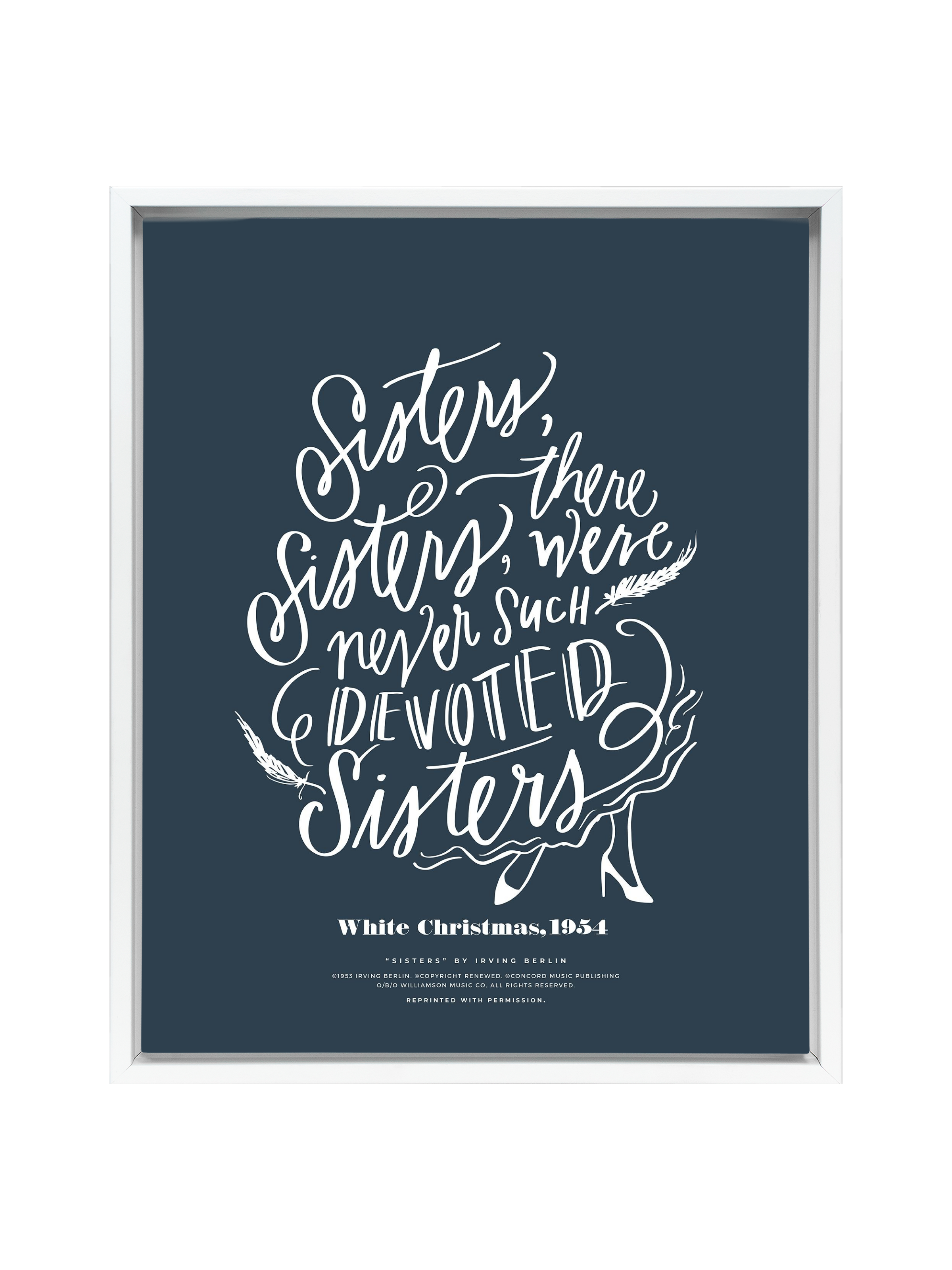 Sisters, Sisters | Interior Navy | Canvas