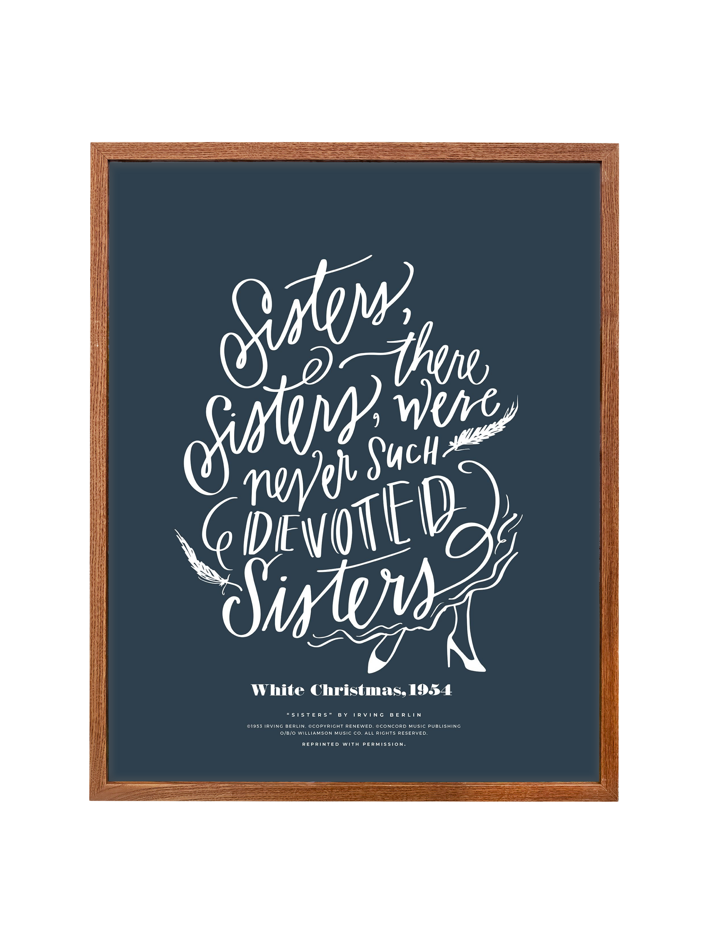 Sisters, Sisters | Interior Navy | Canvas