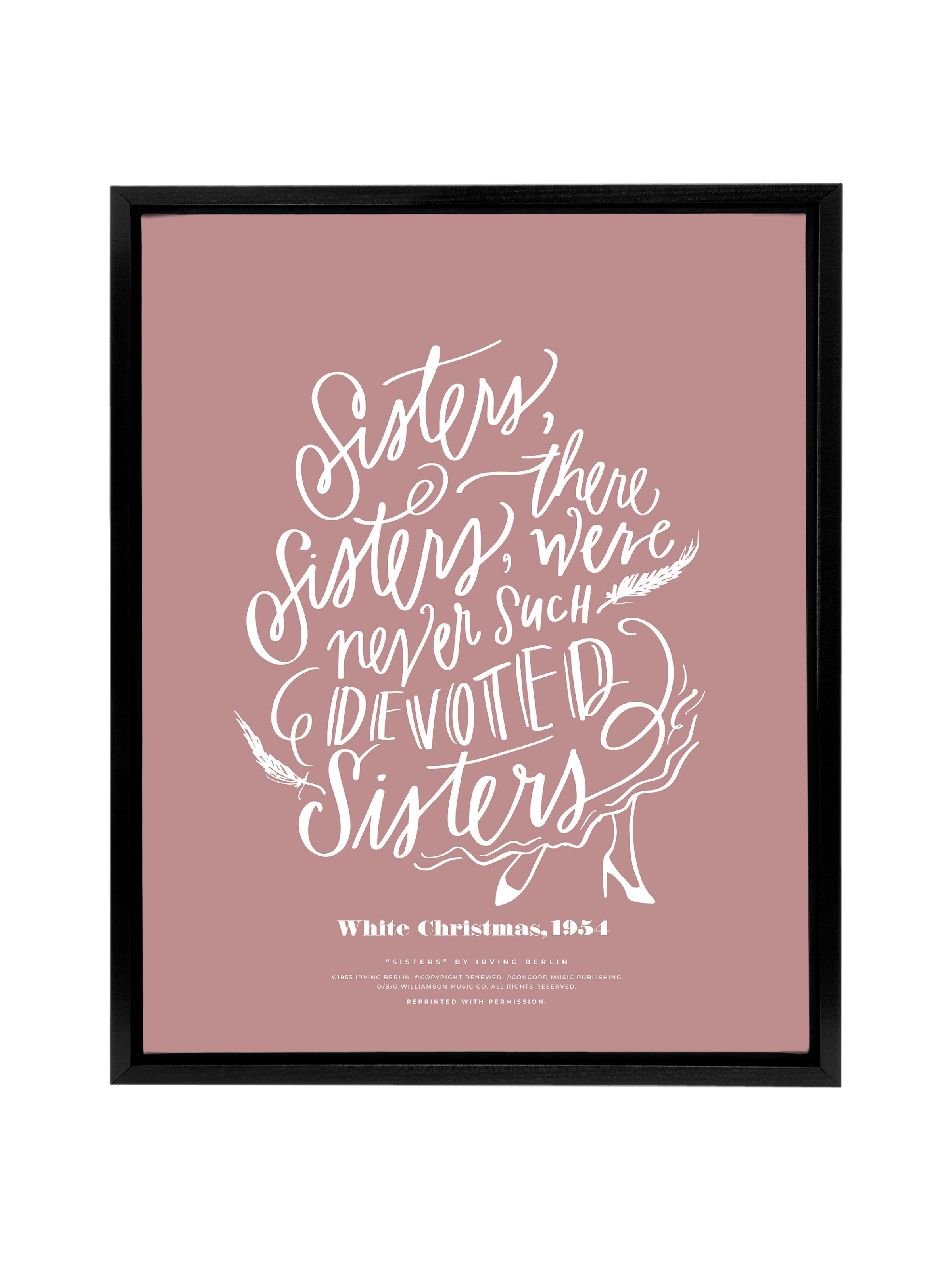 Sisters, Sisters | Mauve | Canvas