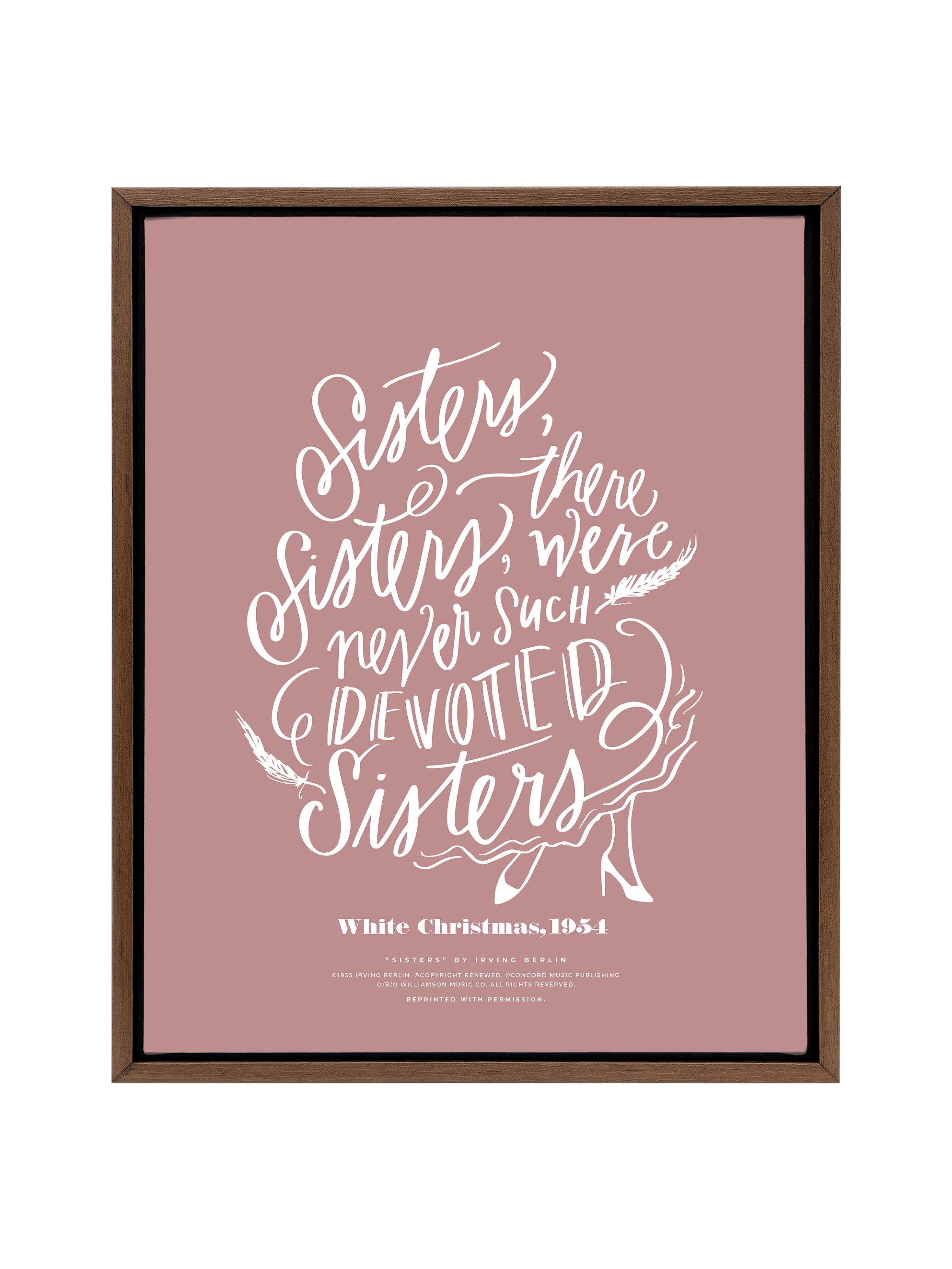 Sisters, Sisters | Mauve | Canvas