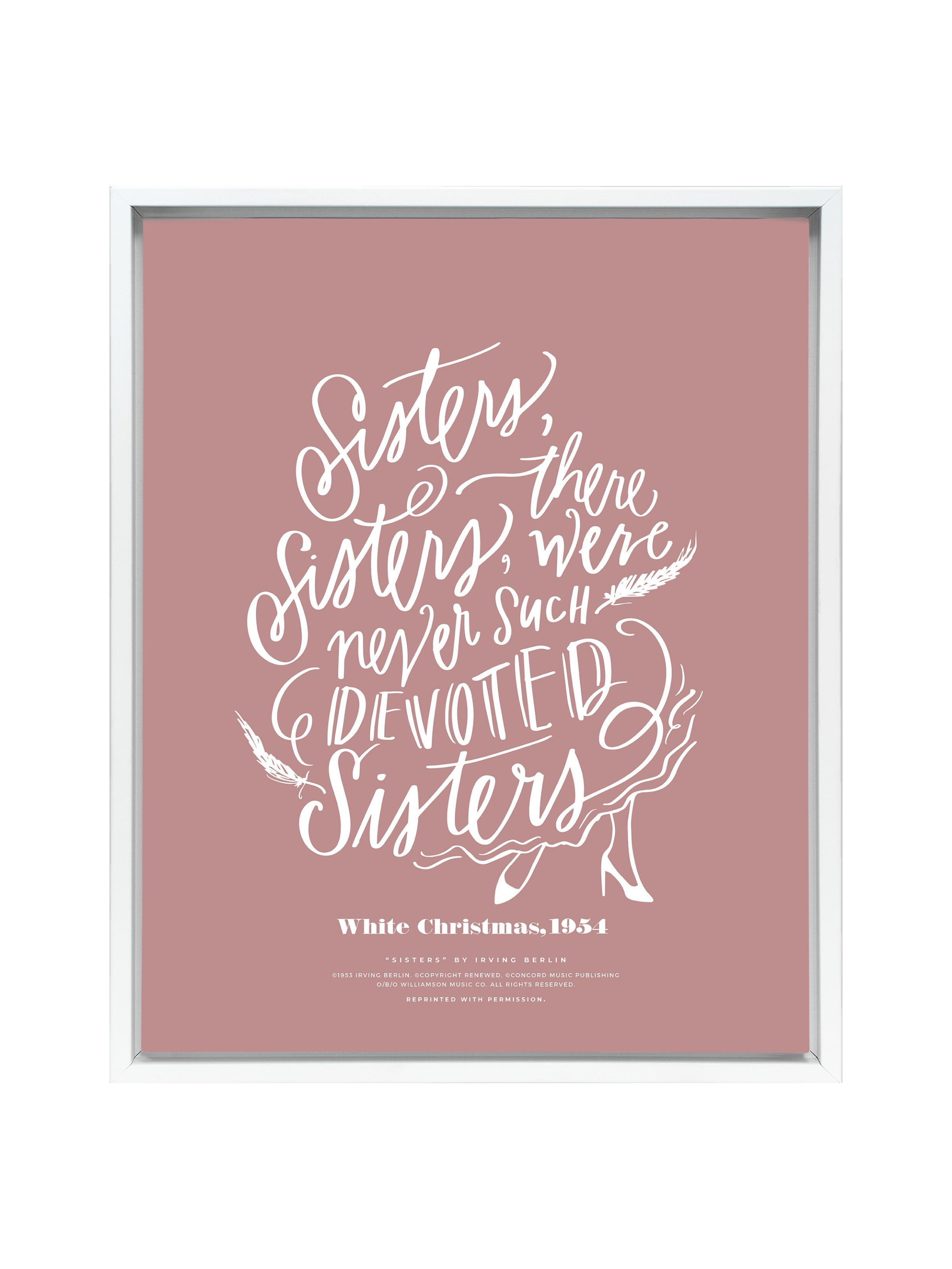 Sisters, Sisters | Mauve | Canvas