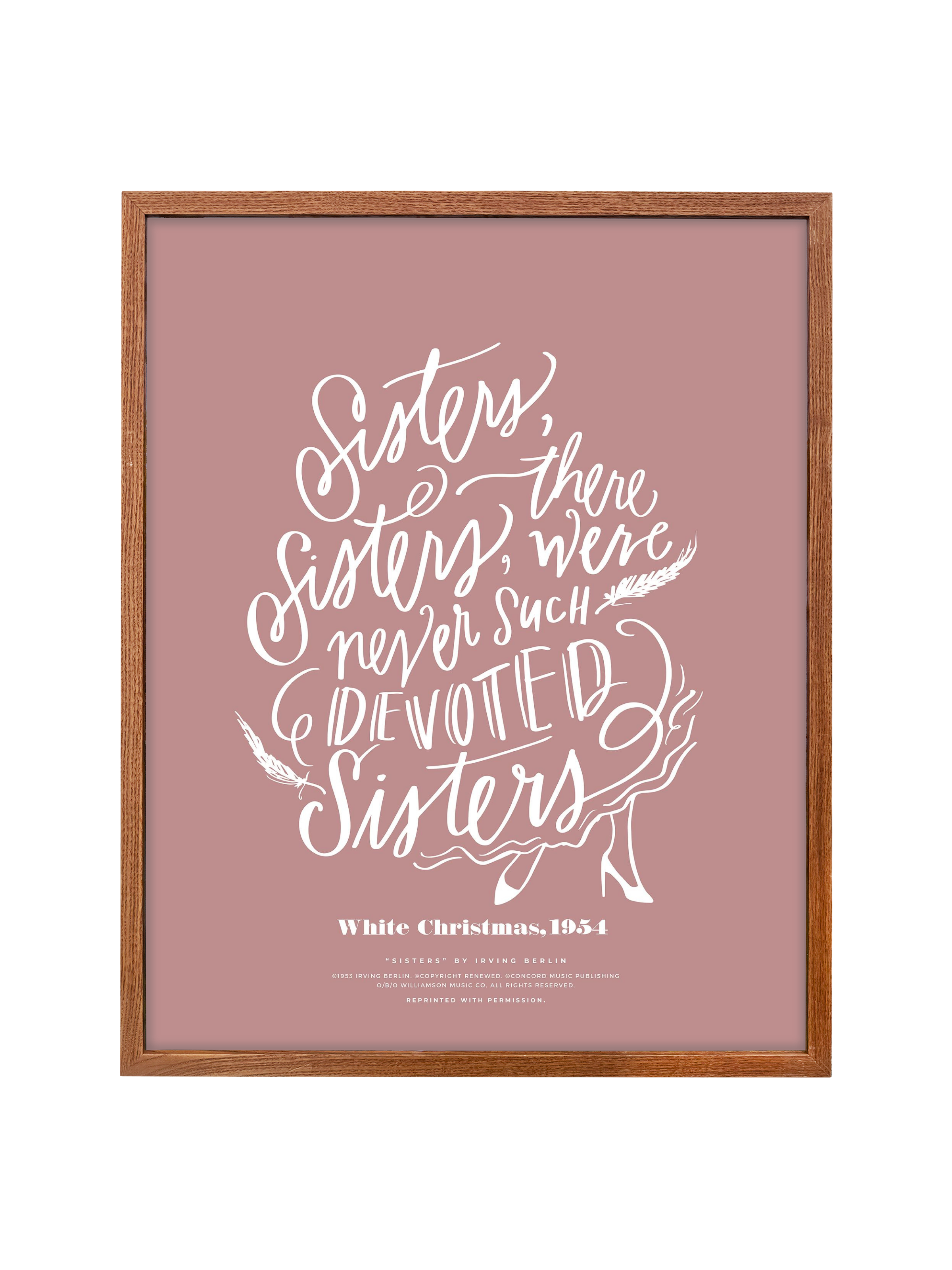 Sisters, Sisters | Mauve | Canvas