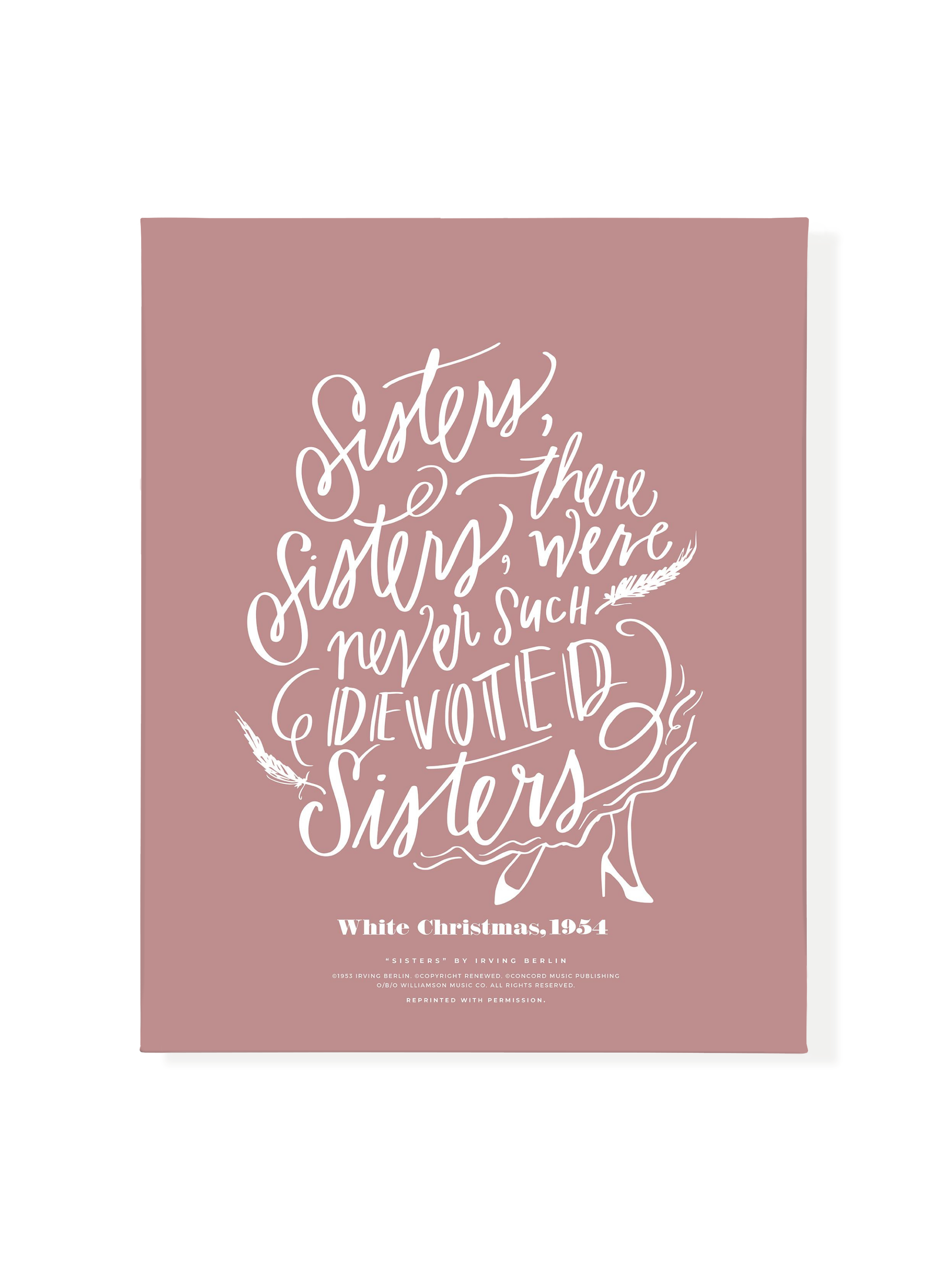 Sisters, Sisters | Mauve | Canvas