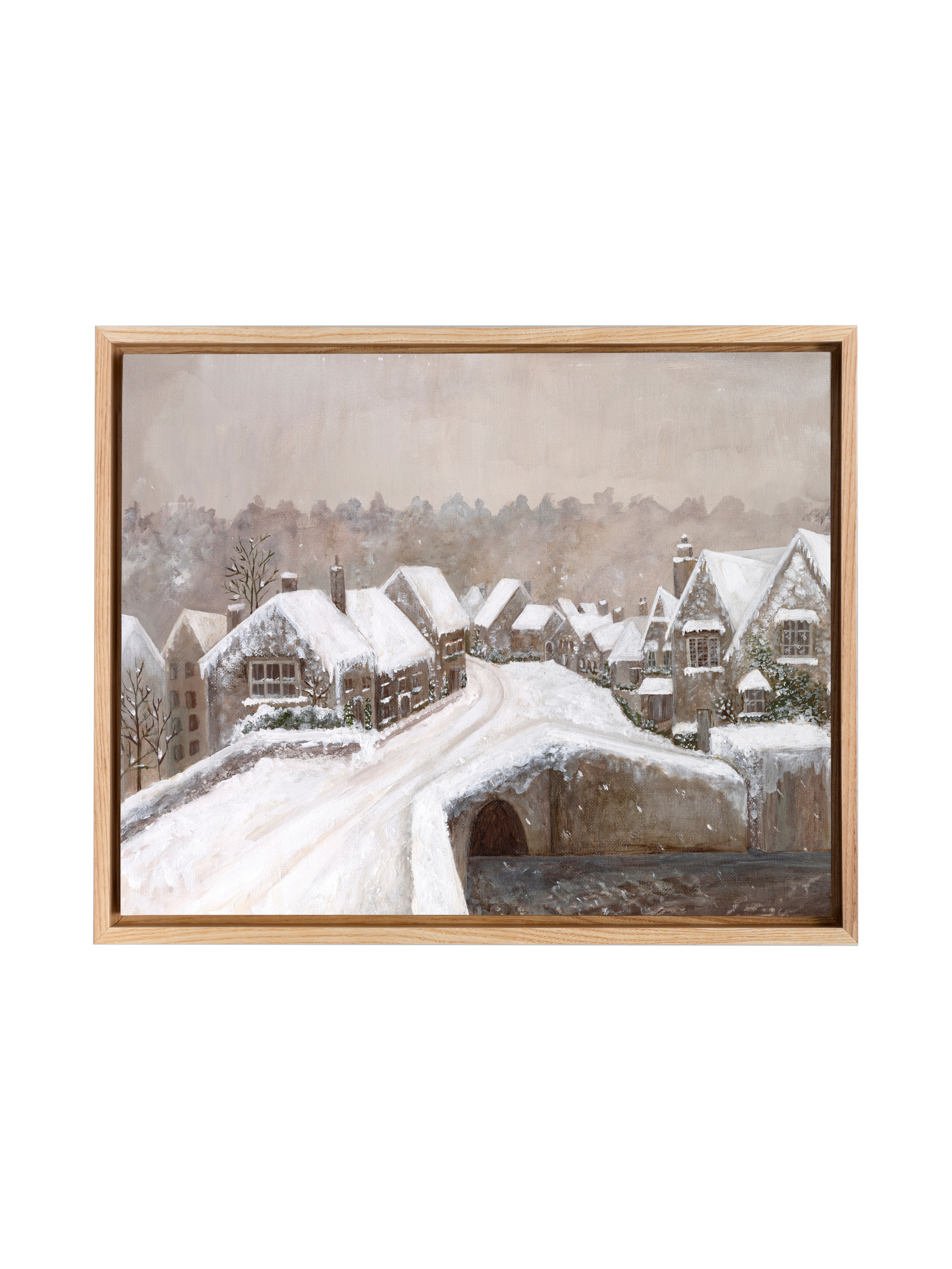 Snuggled Up Village | Canvas
