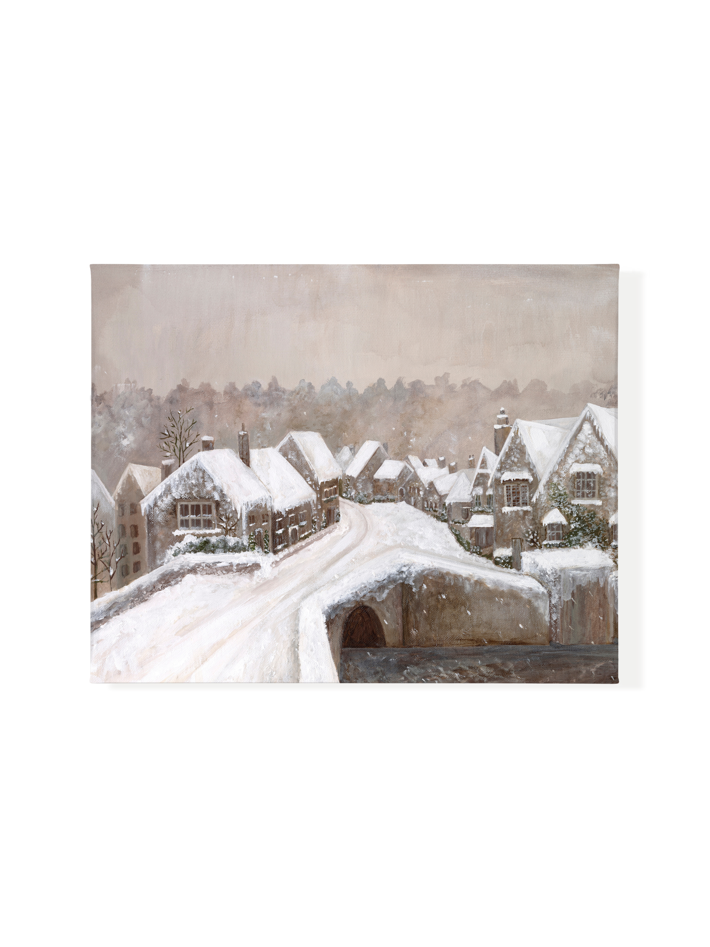 Snuggled Up Village | Canvas
