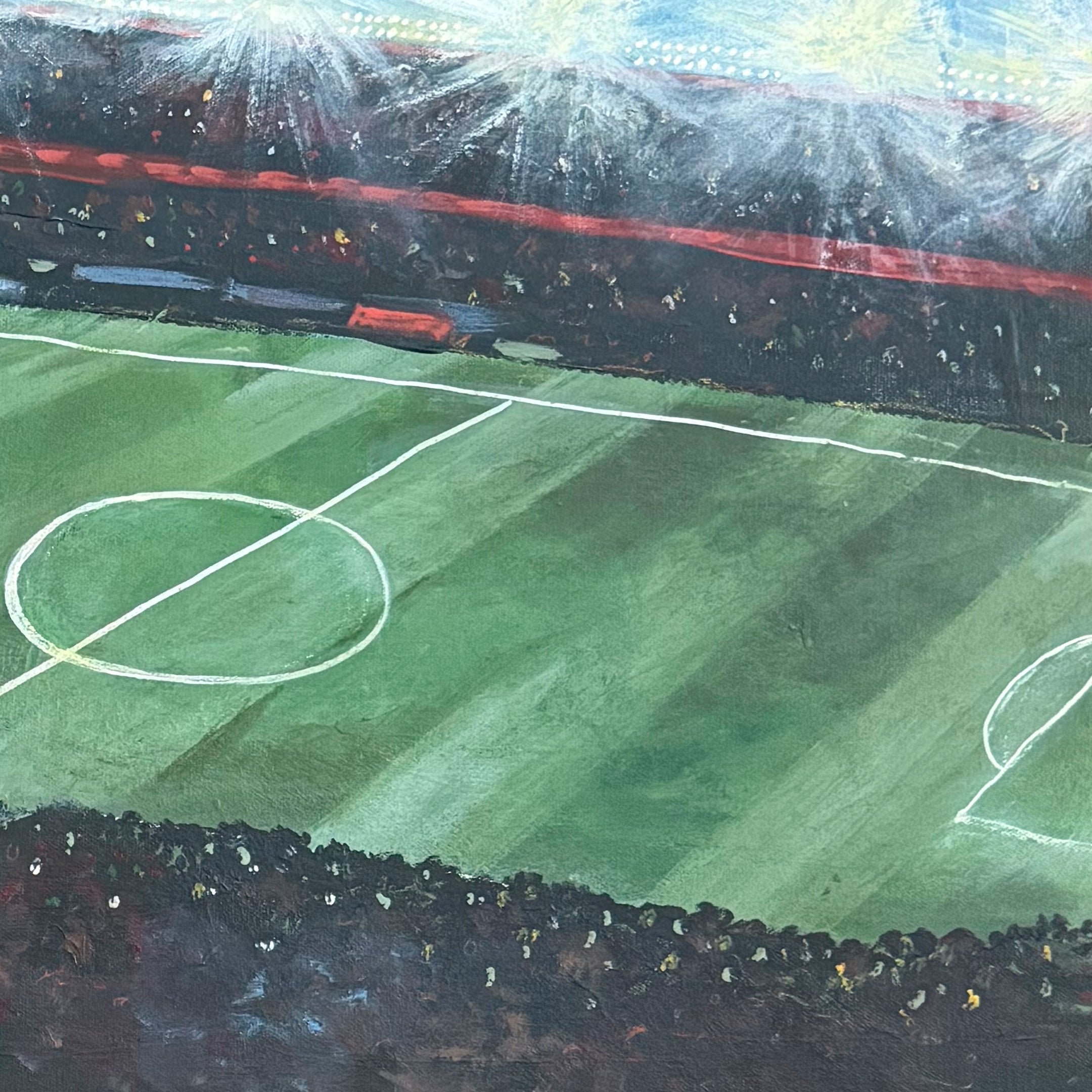 Soccer Under the Lights Luxe Art Print