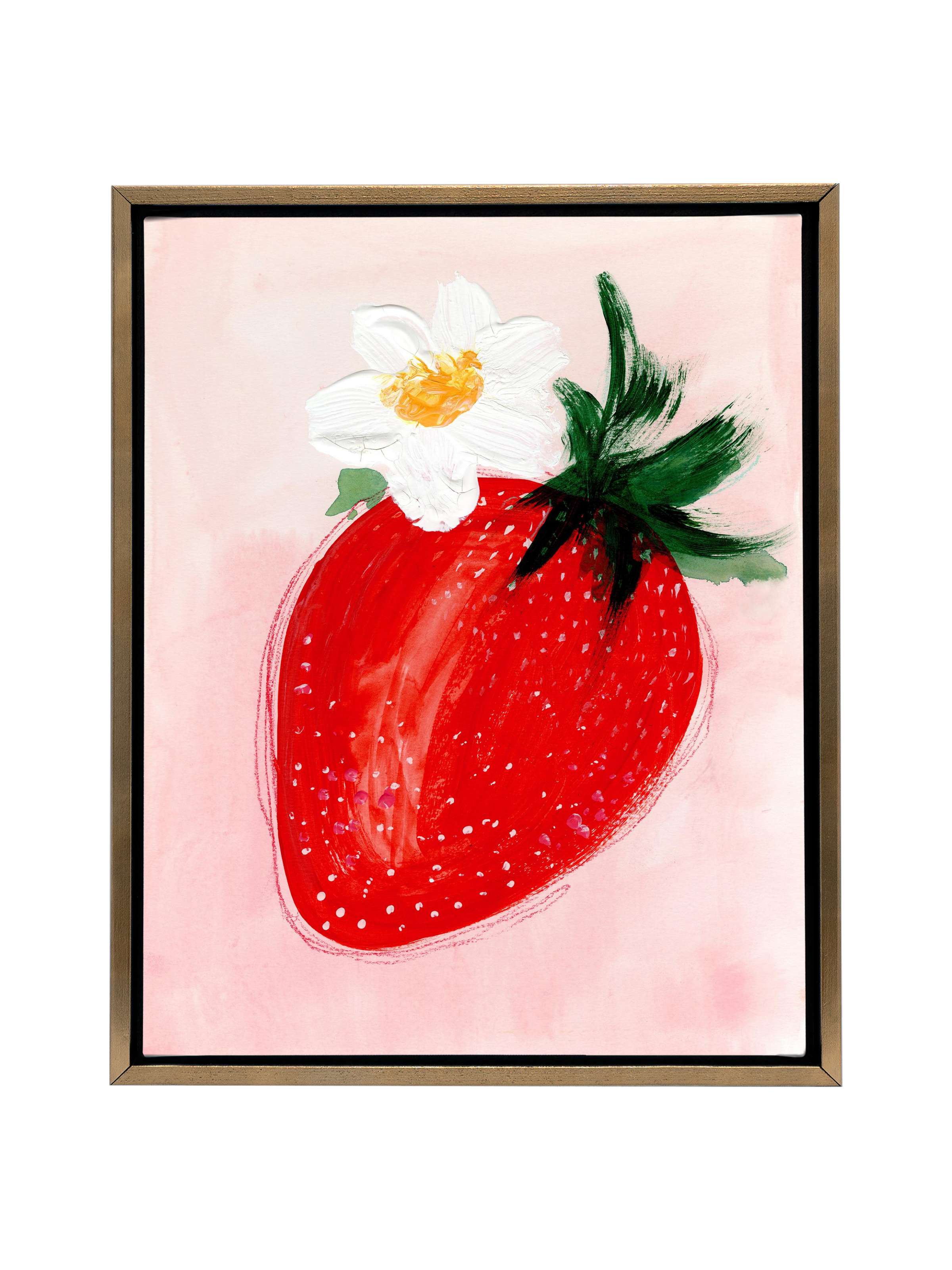 Strawberry On Blush | Canvas