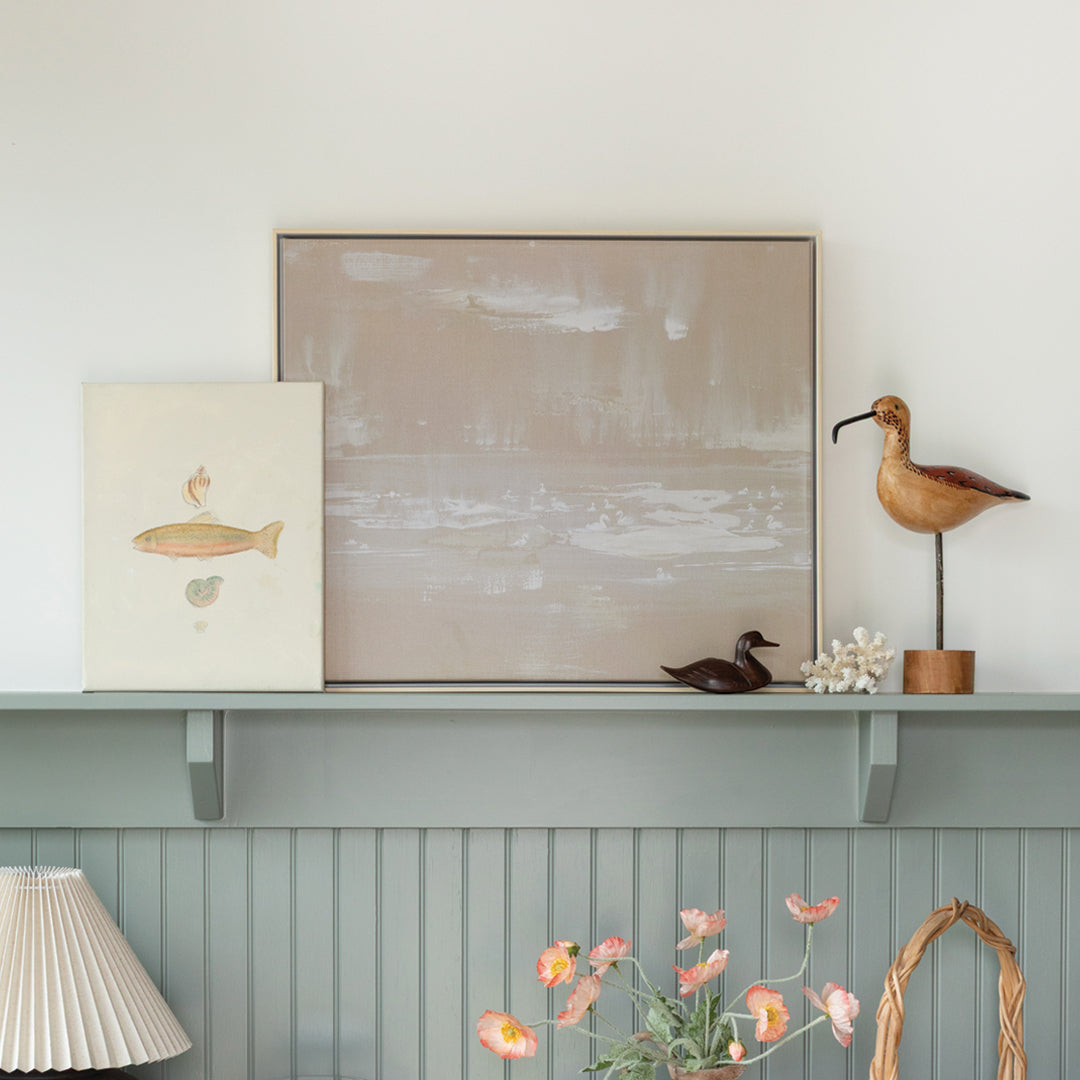 Wabi Sabi Swans Canvas Wall Art