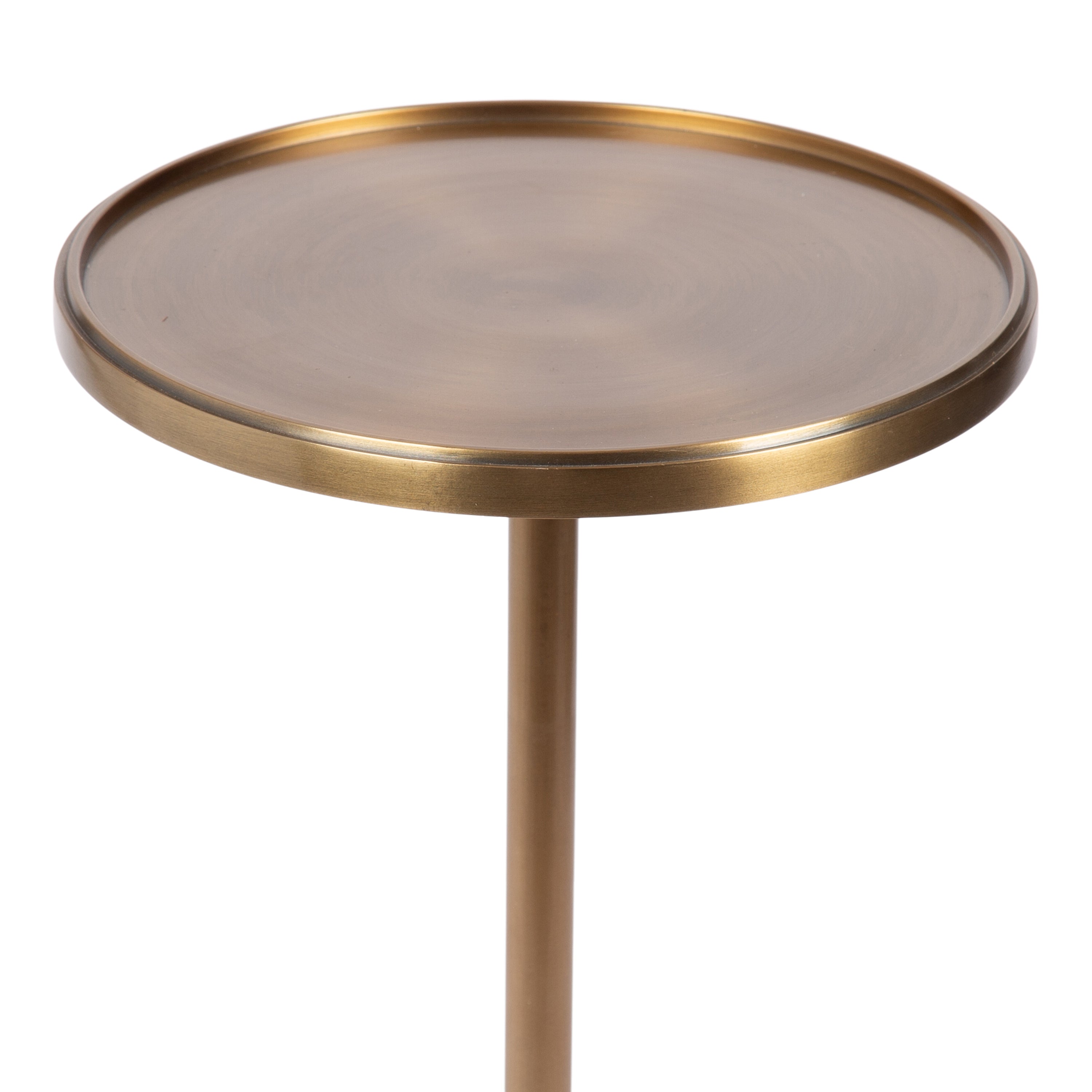 Engles Adjustable Polished Metal Table and Plant Stand